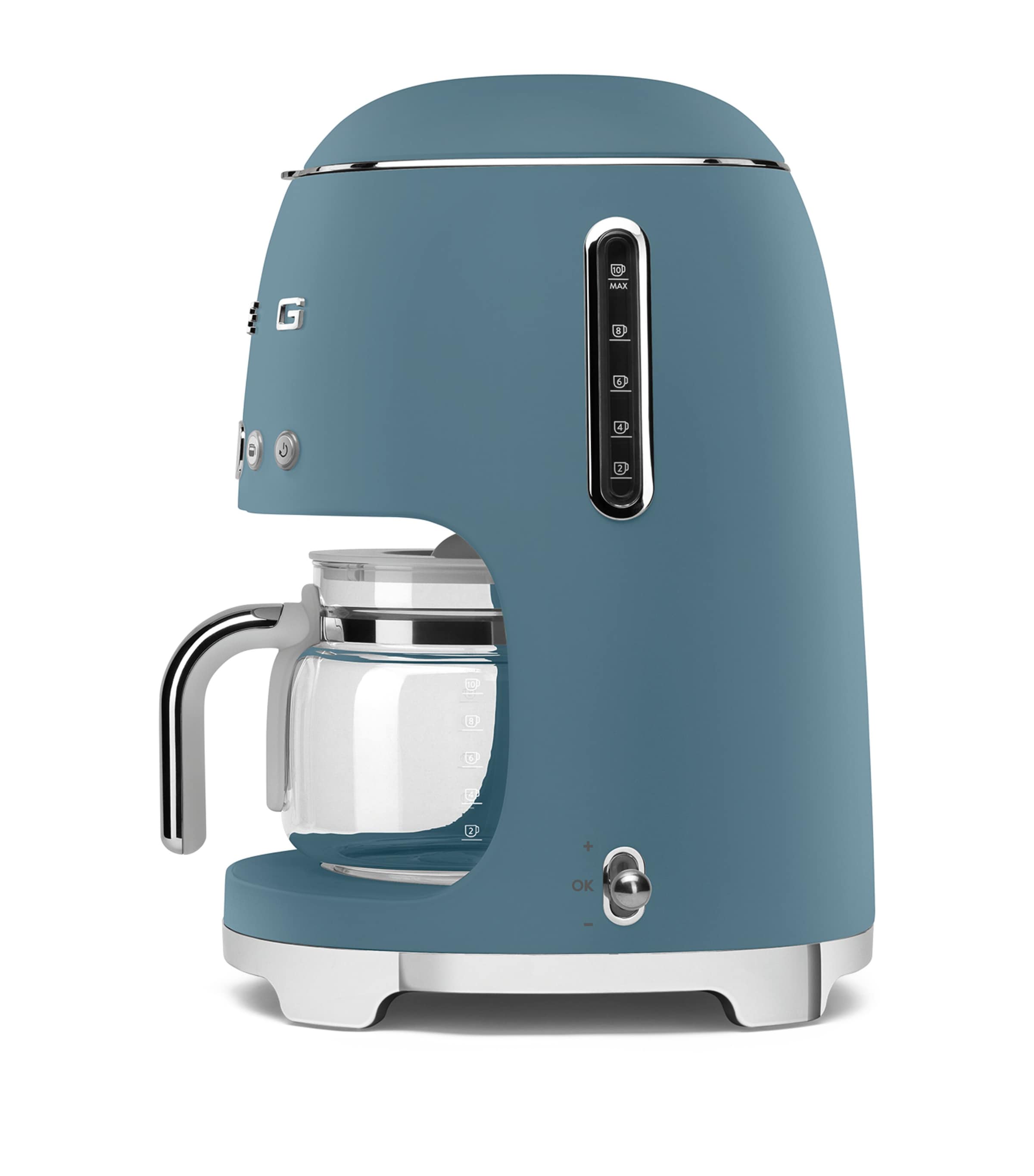 Smeg Drip Filter Coffee Machine Matte Storm Blue Image 2