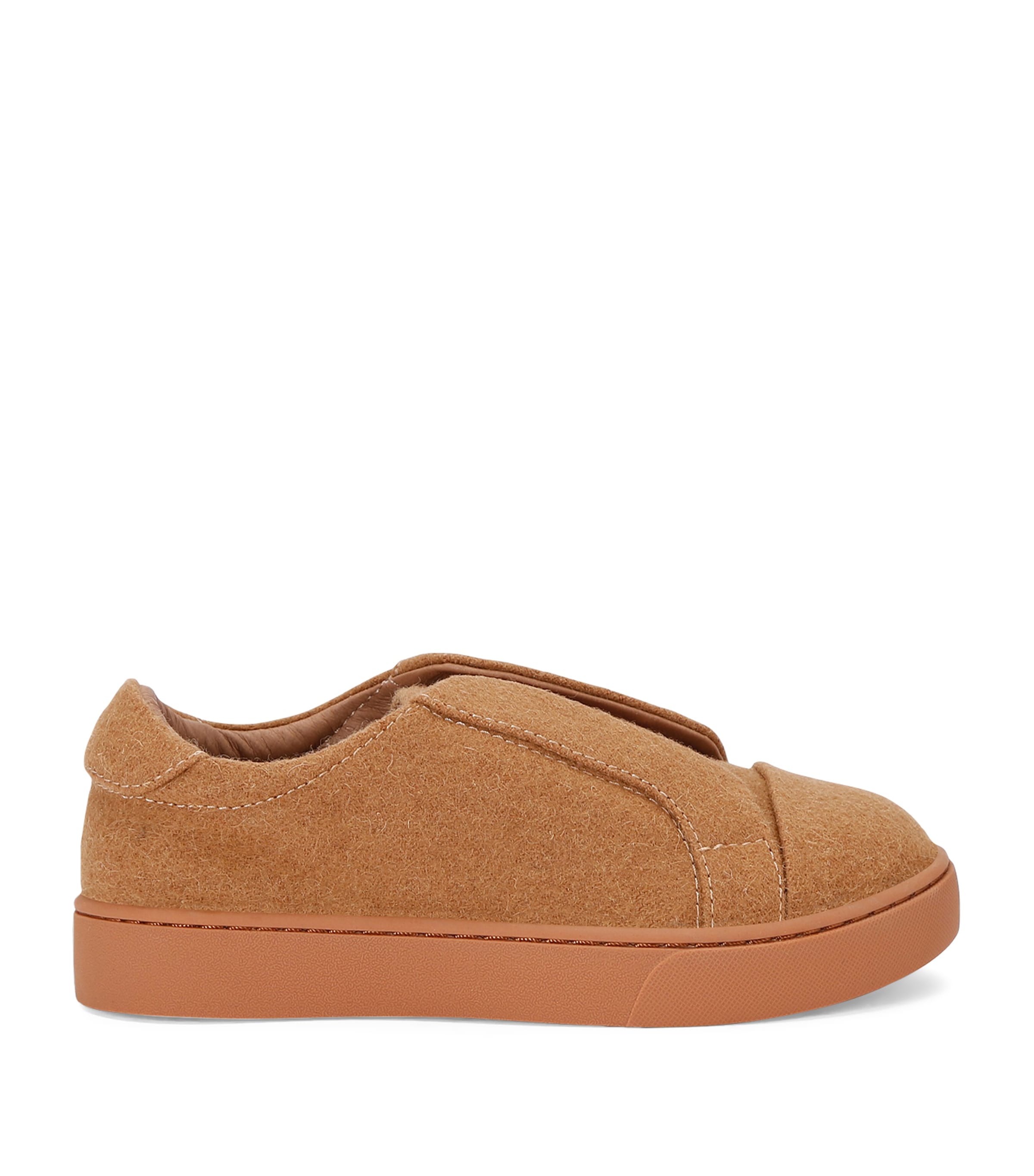 Age Of Innocence Kids' Wool Frank Slip-on Sneakers In Beige