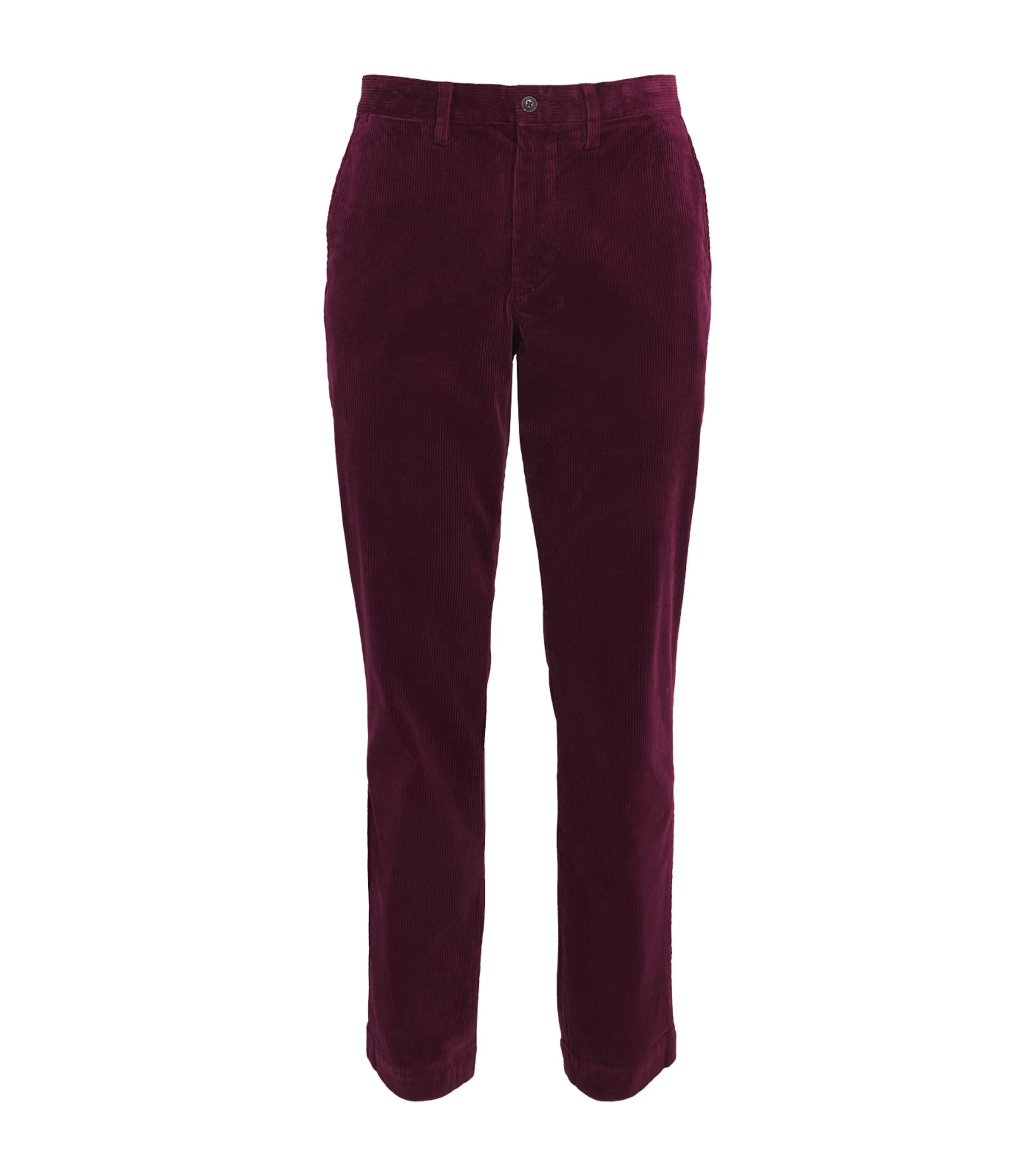 Polo Ralph Lauren Corduroy Slim Trousers In Red