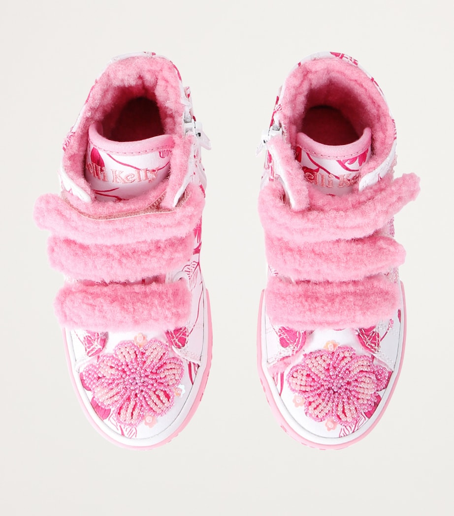 Lelli Kelly Beaded Brooke High-Top Sneakers White/oth Image 4