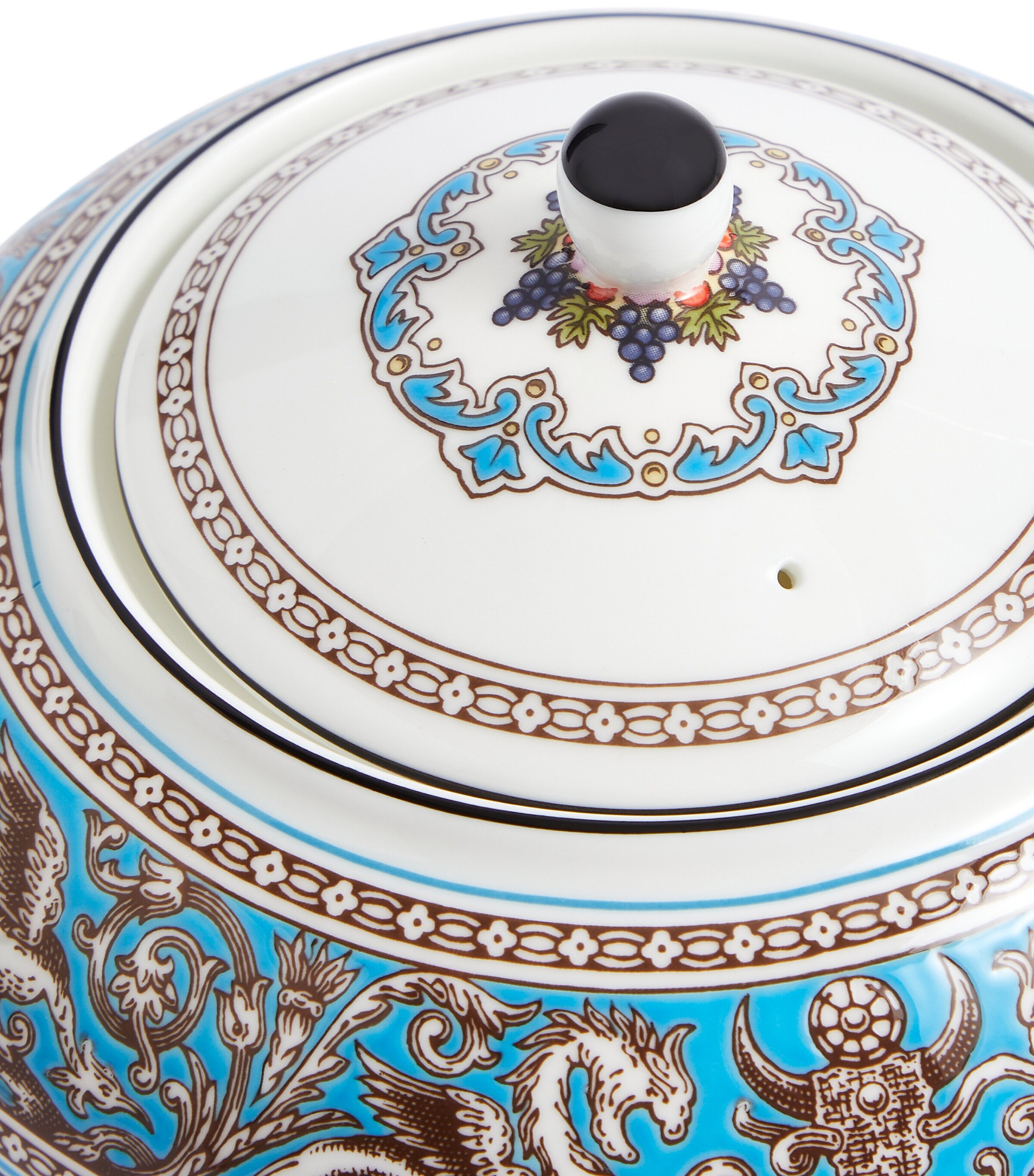 Wedgwood Florentine Turquoise Teapot (800ml) Blue Image 3