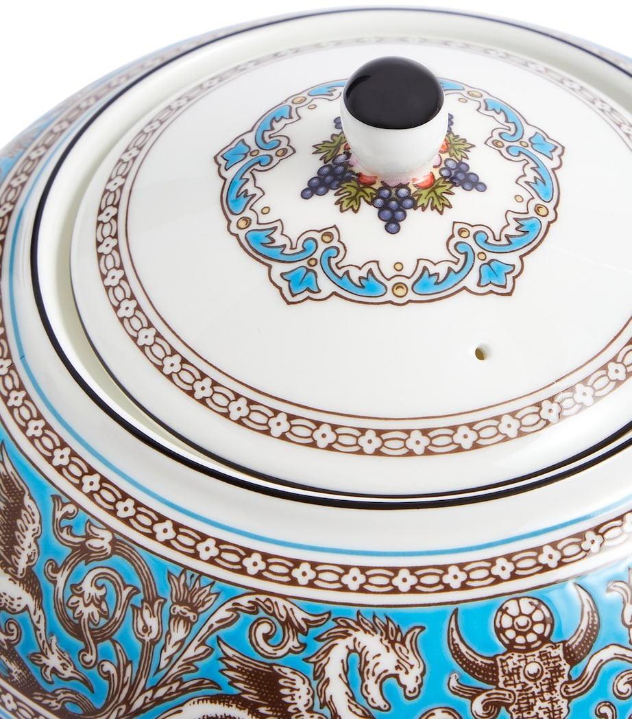 Wedgwood Florentine Turquoise Teapot (800ml) Blue Image 3