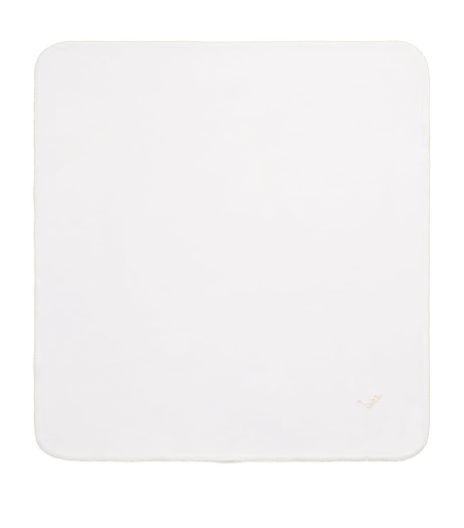 Pima Cotton Hatchlings Blanket K189WHITE/YELLOW Image 1