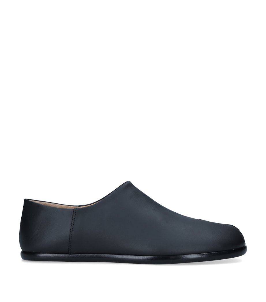 Nappa Leather Tabi Babouche Mules BLACK Image 1