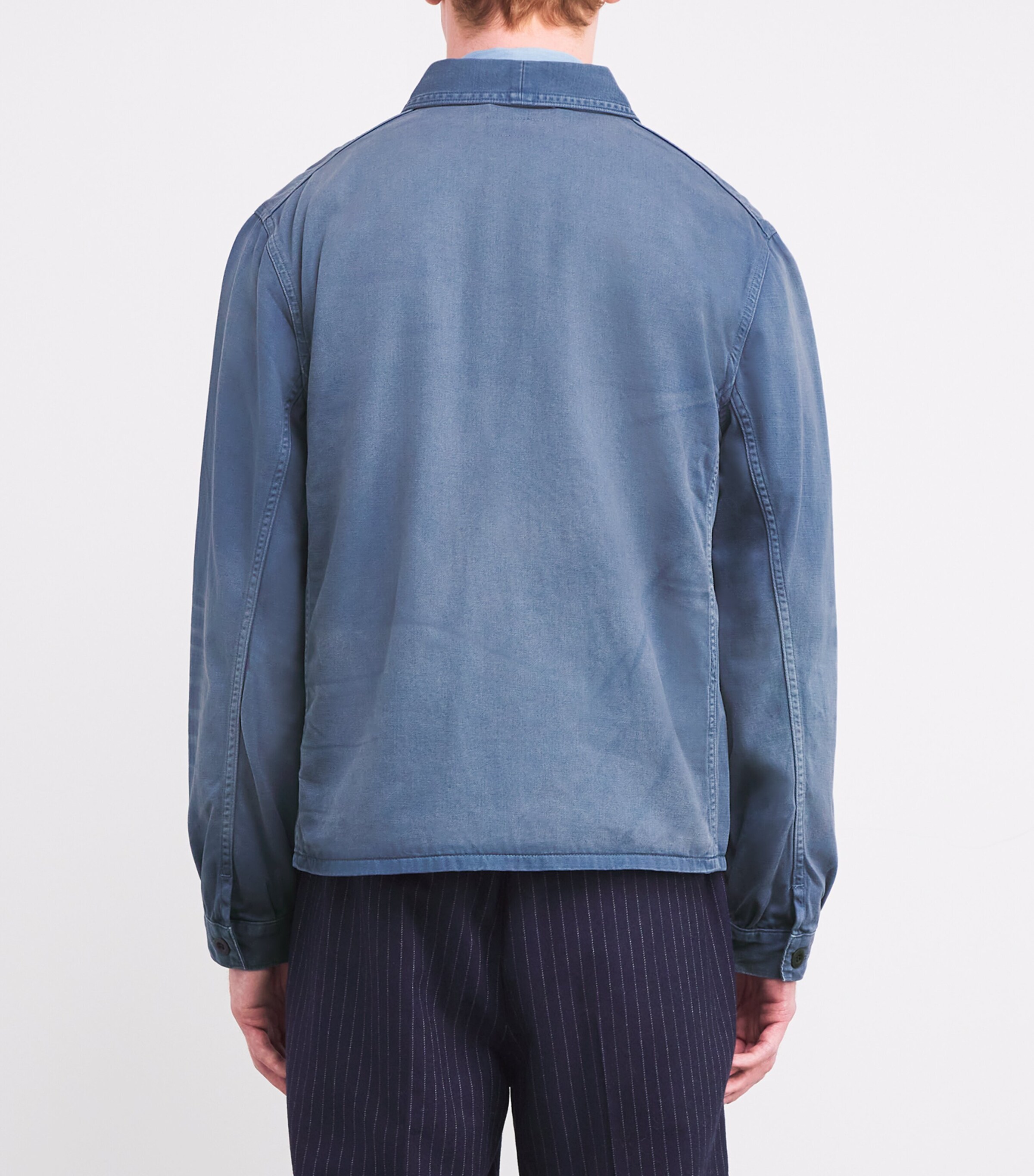 Polo Ralph Lauren Mens Cotton Rustic Overshirt Blue Image 4