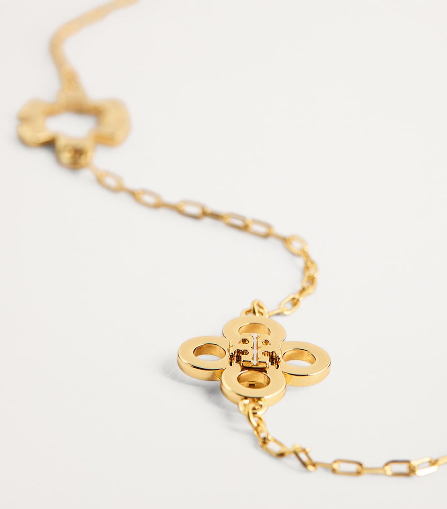 Kira Clover Chain Necklace TORY GOLD Image 3