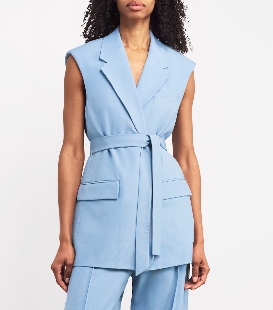 Wool Atlantis Blazer Vest M60 CORNFLOWER BLUE Image 3