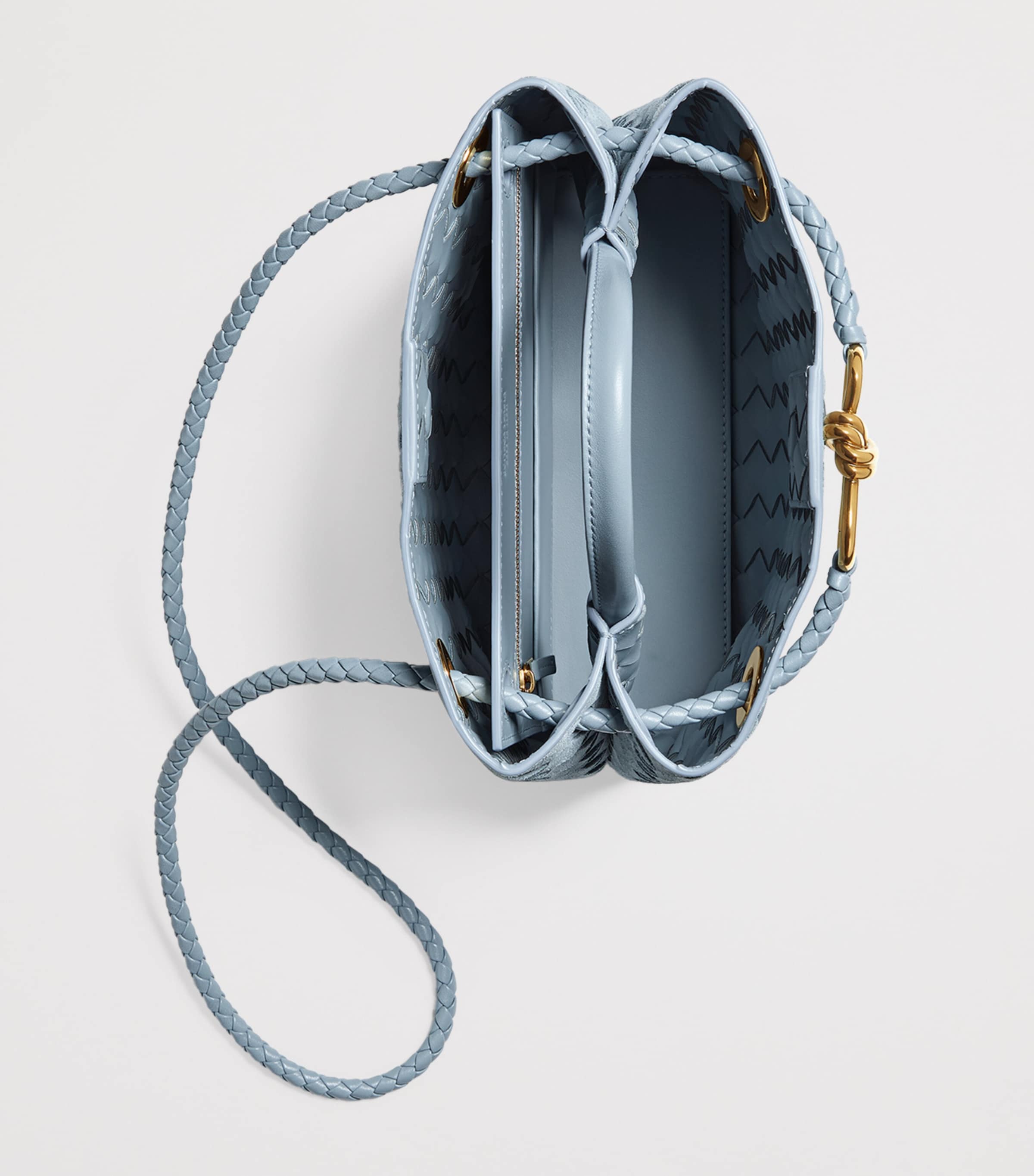 Bottega Veneta Small Suede Andiamo Top-Handle Bag Image 3