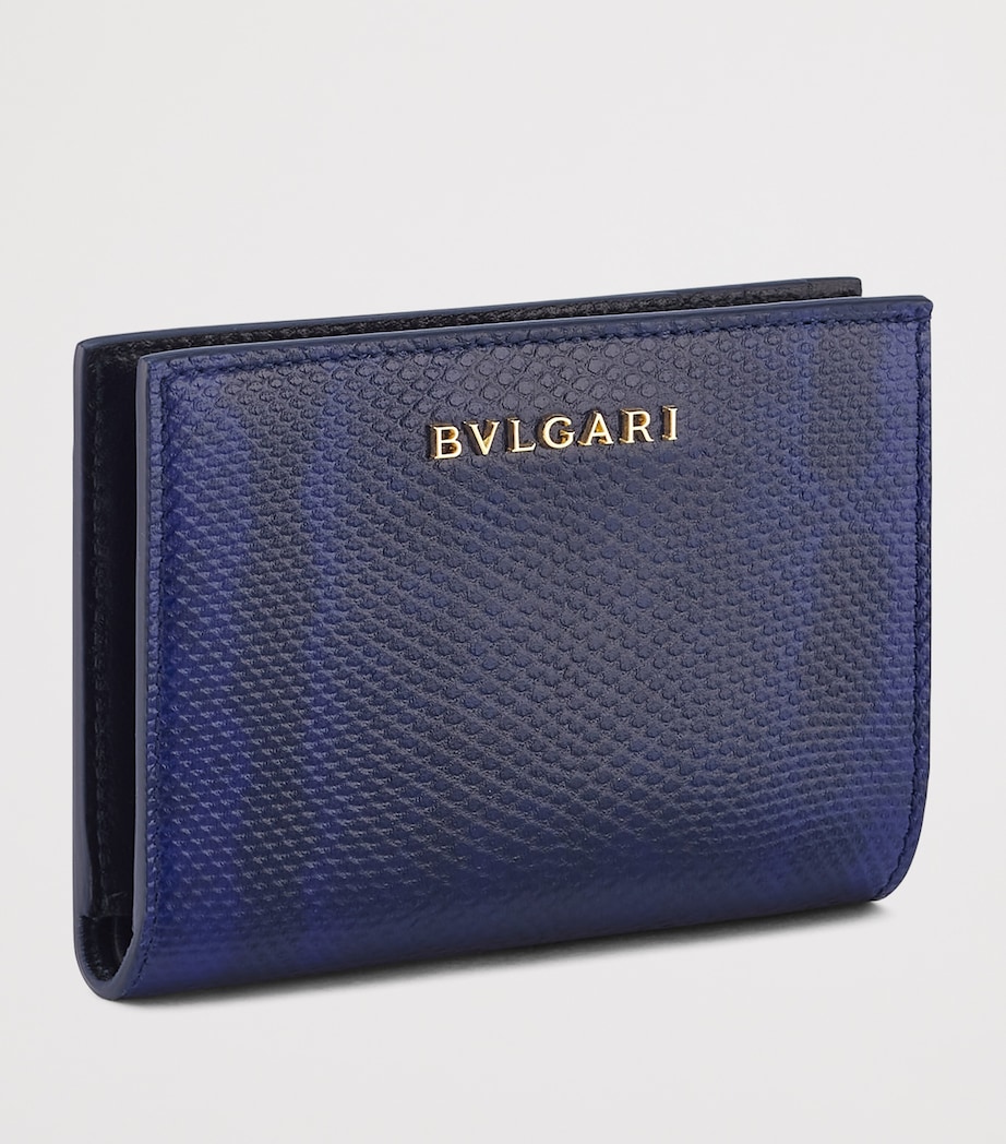 Serpenti Forever Folded Card Holder BLUE MEDIUM Image 3