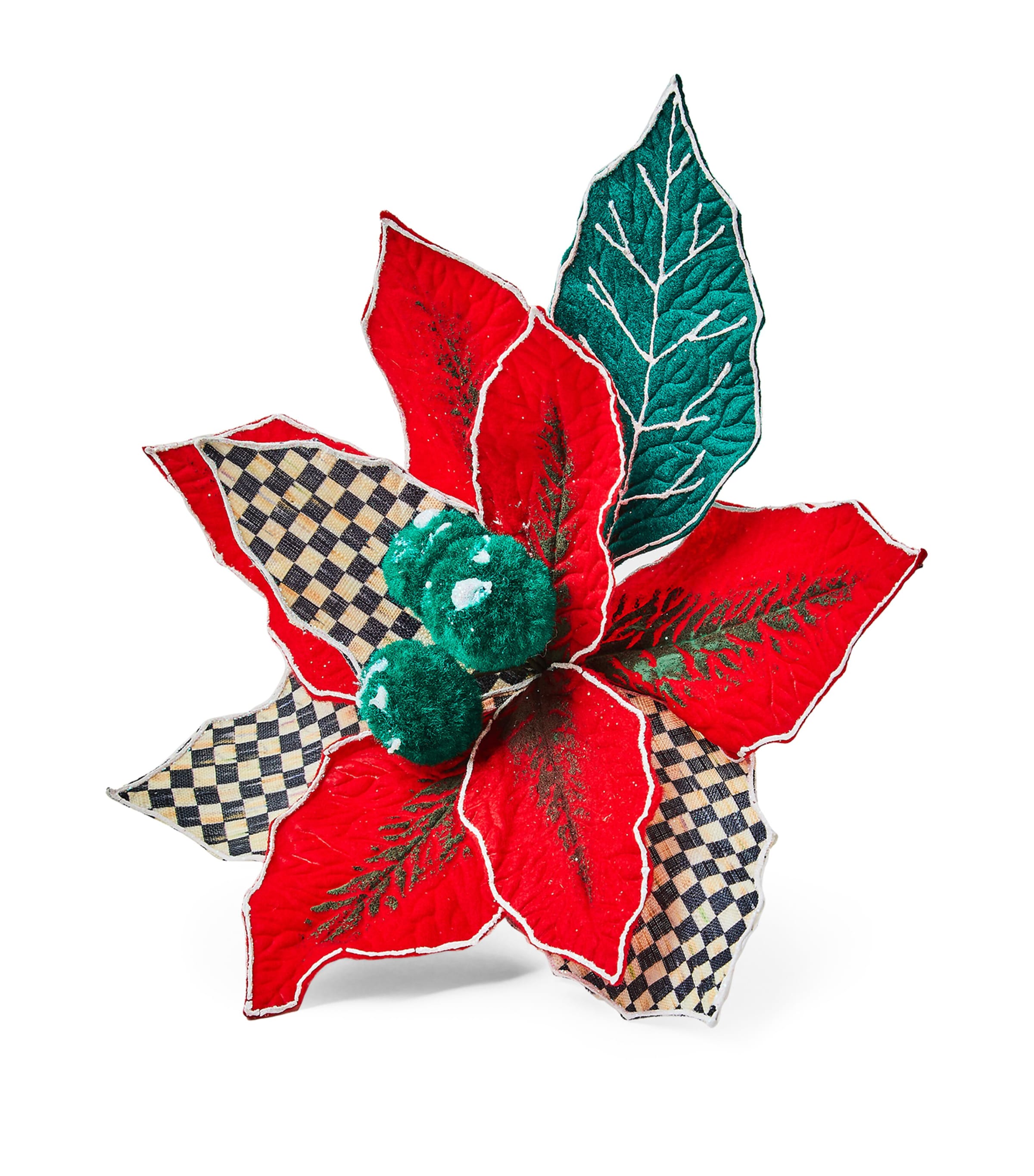 Shop Mackenzie-childs Cozy Poinsettia Clip Tree Decoration