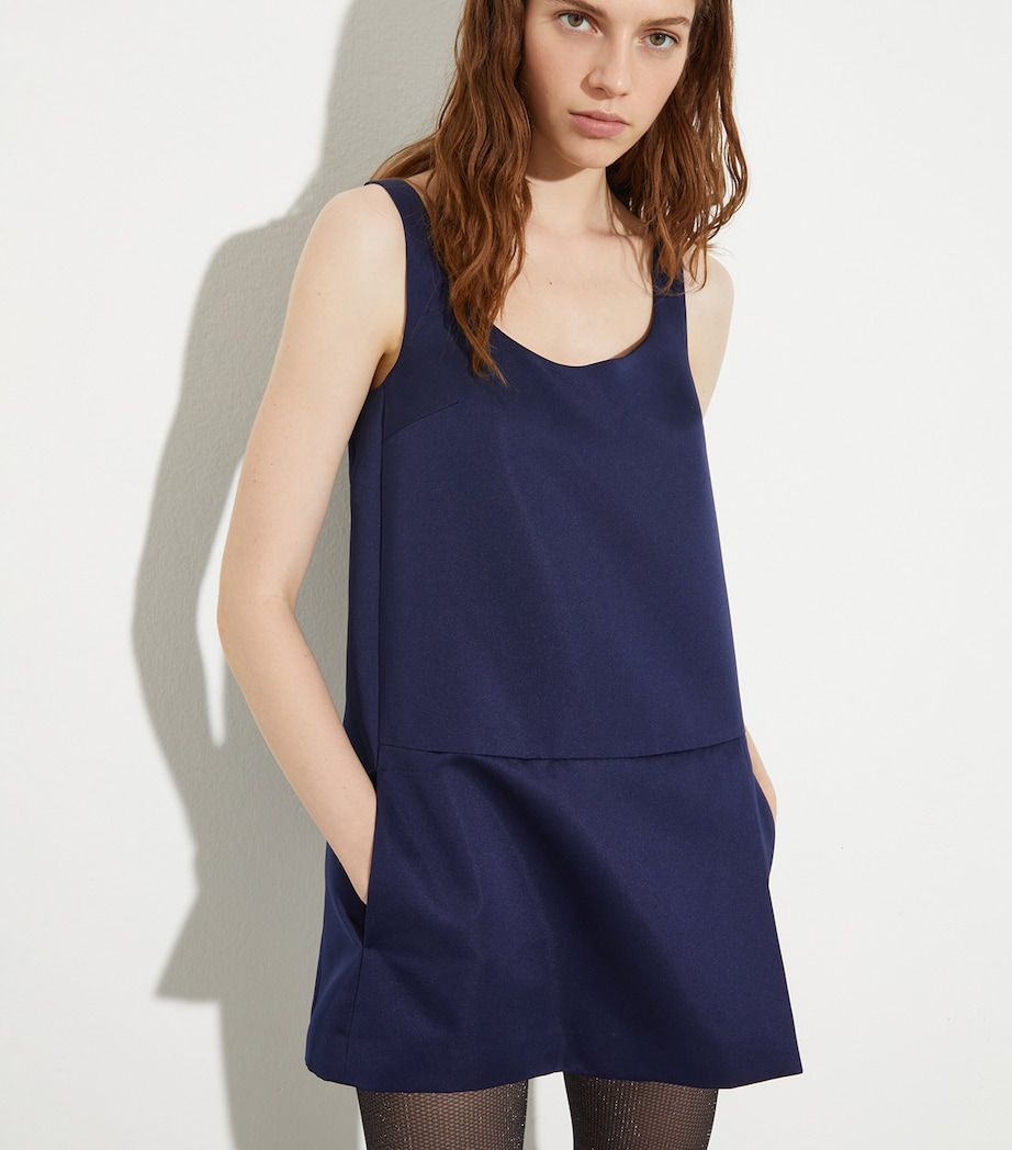 Scoop-Neck Mini Dress NAVY Image 3