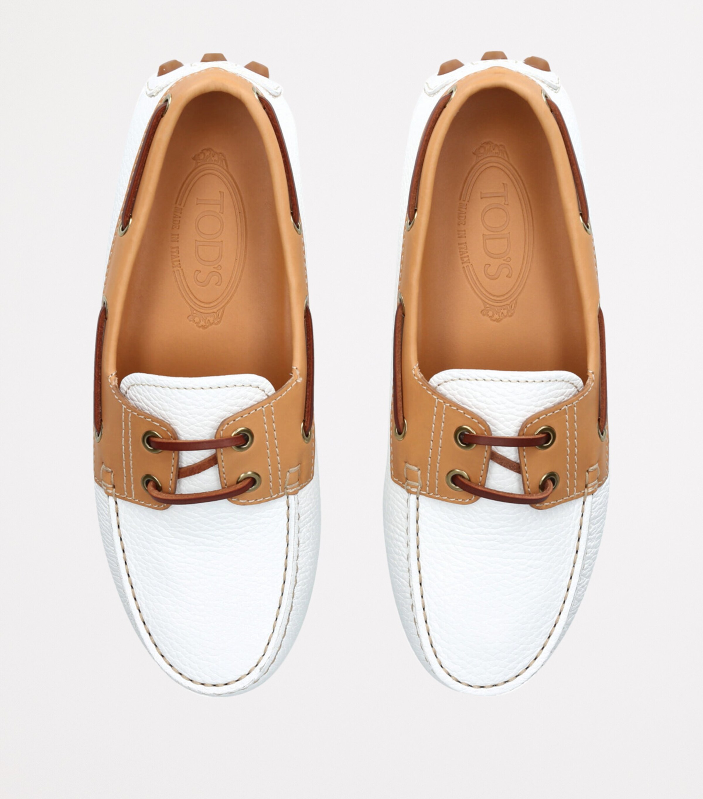 Suede Gommino Macro Loafers WHITE/OTH Image 4