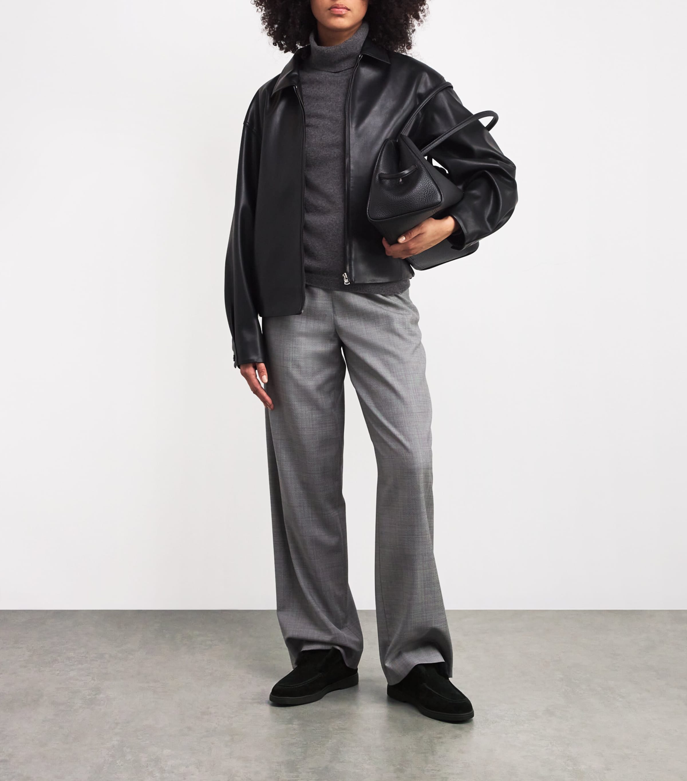 Suede Fortune Ankle Boots BLACK Image 5