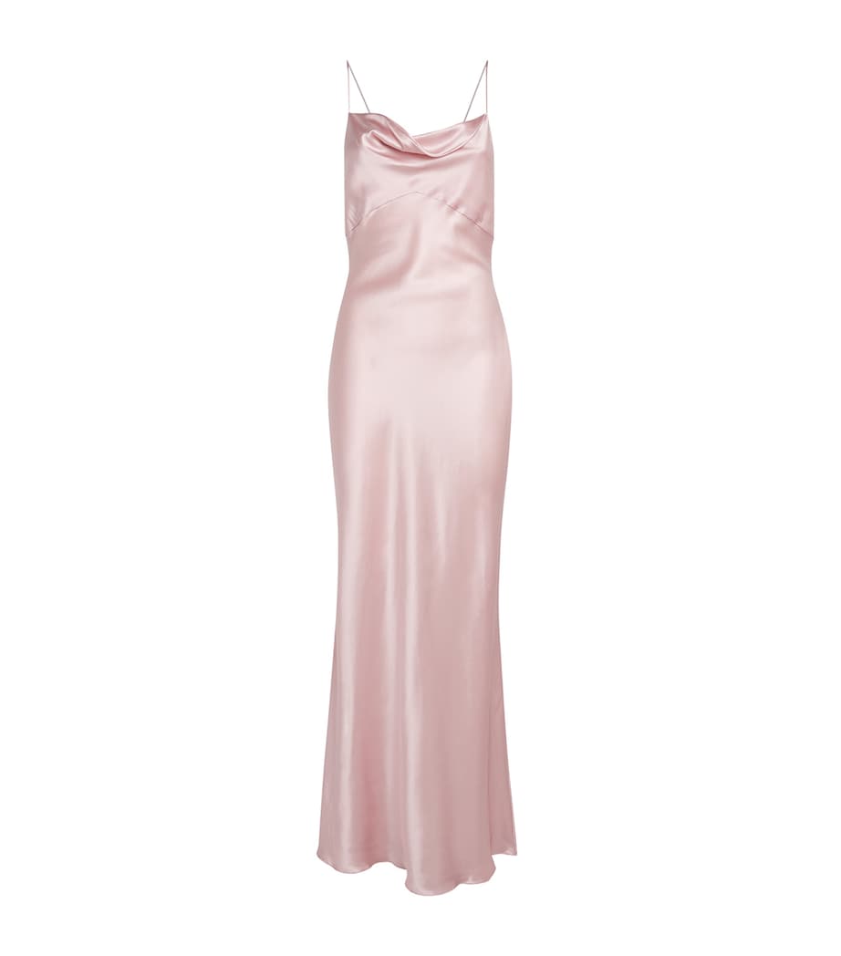 Silk Slip Maxi Dress PALE PINK/PALE Image 1