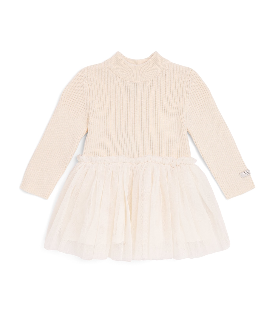 Donsje Wool-Blend Tulle Sweater Dress (0 Months-4 Years) Misty Rose Image 1