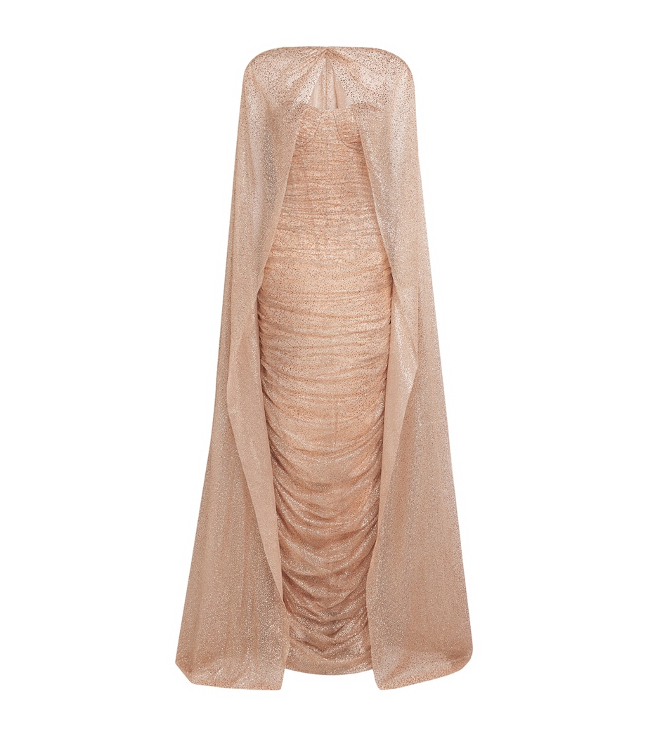 Sandra Mansour Womens Glitter Veil of Light Gown Asis A Rose Image 1