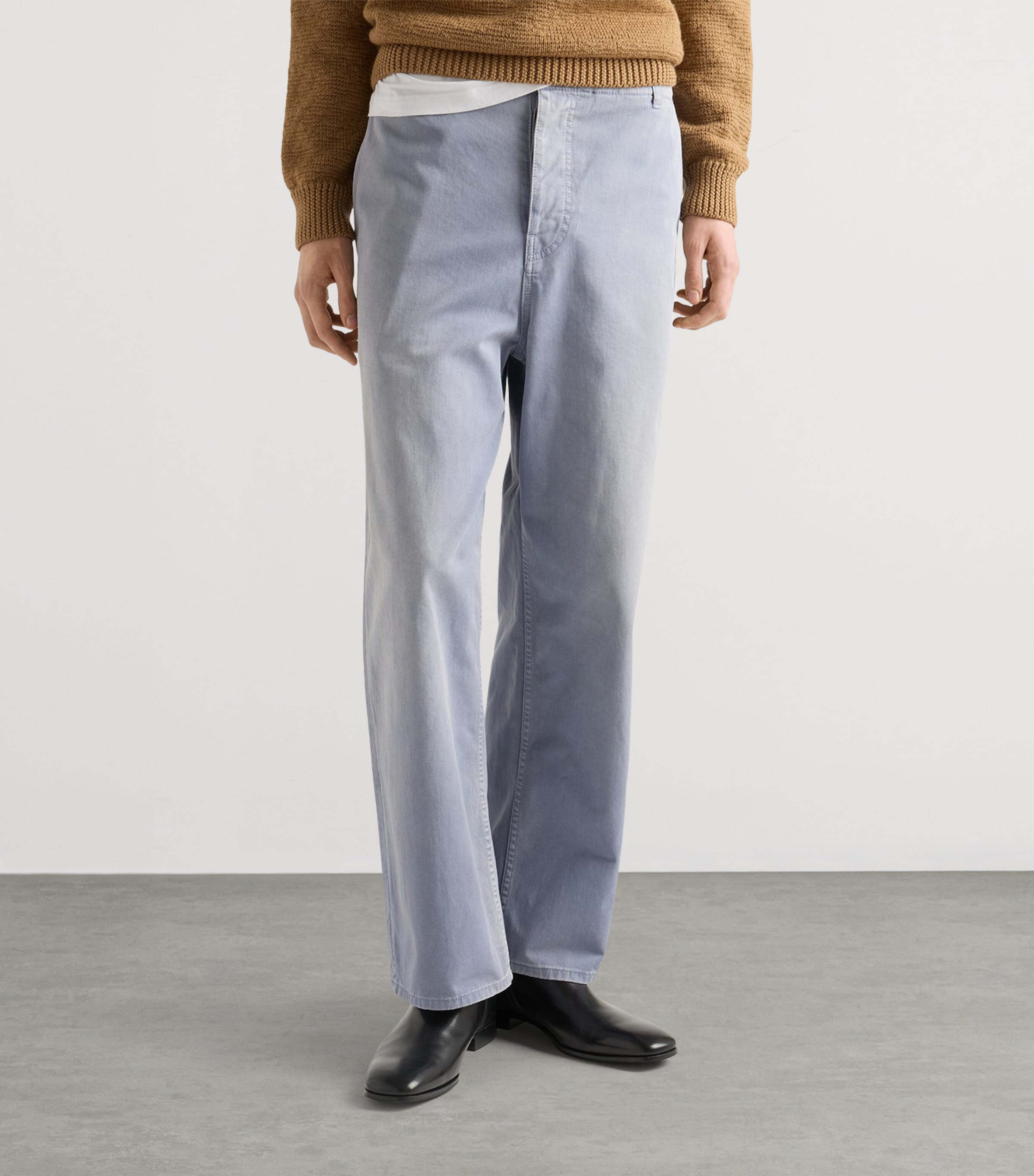 Cotton Gabardine Jeans F0E1Y Image 3