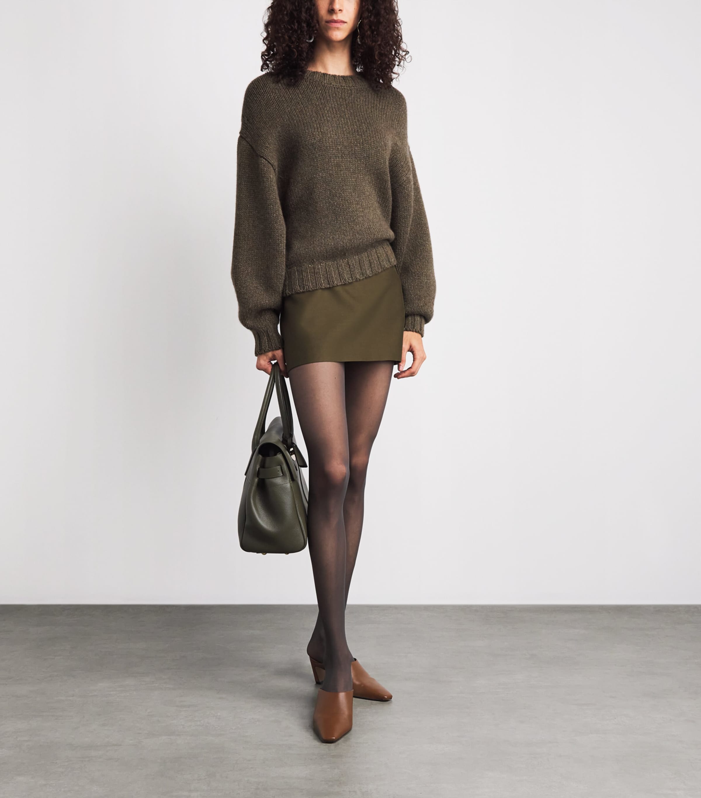 Khaite Womens Cashmere Gemma Sweater Artichoke Image 2