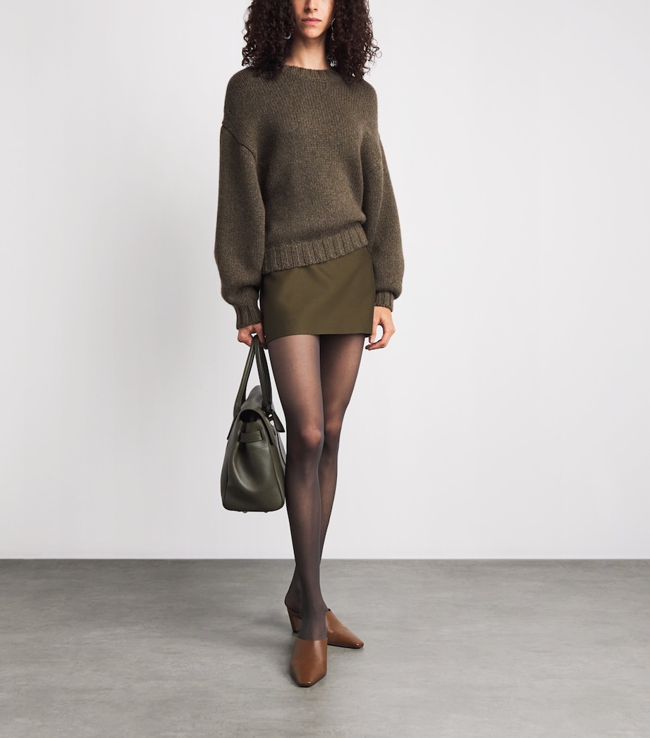 Khaite Womens Cashmere Gemma Sweater Artichoke Image 2