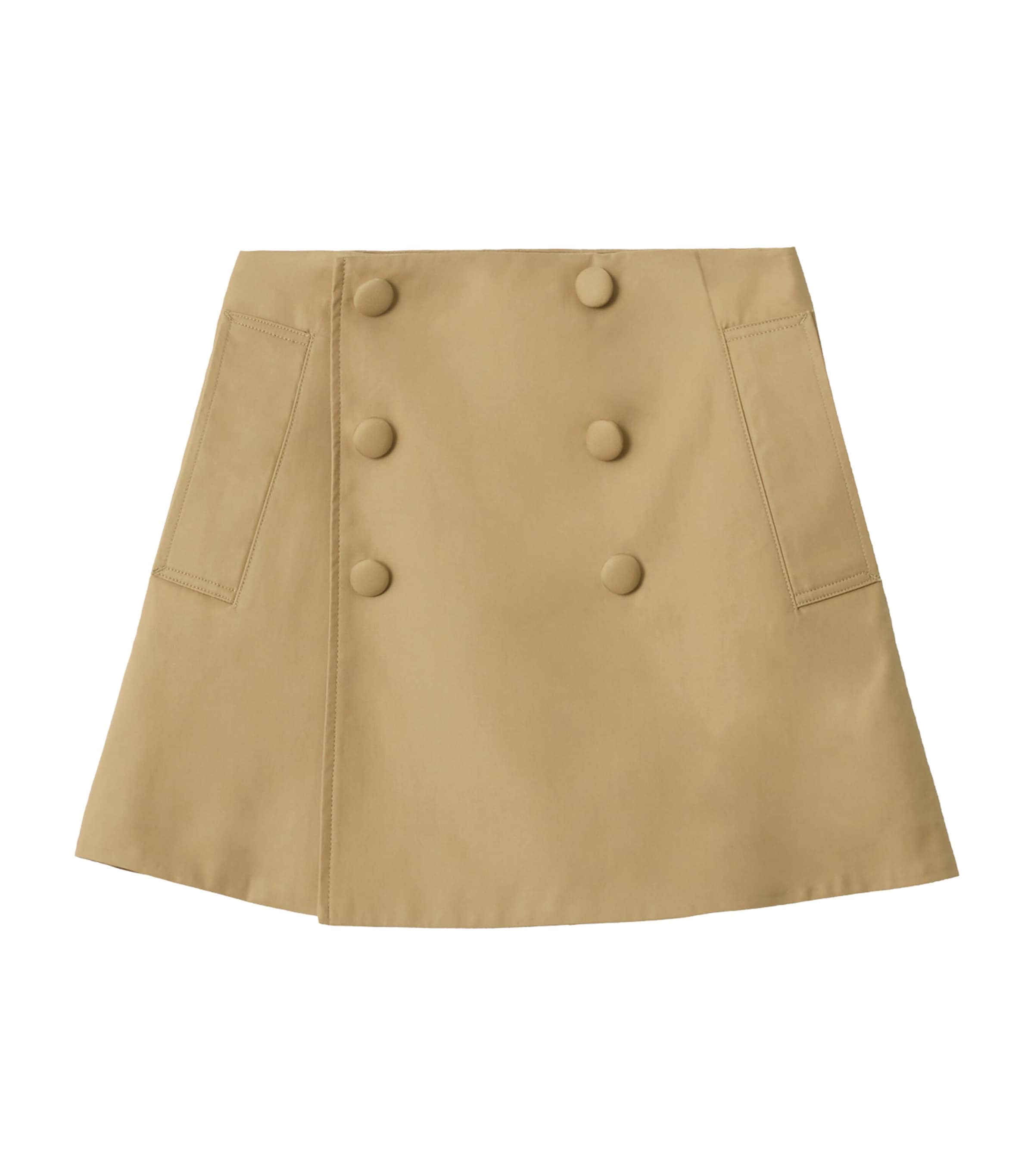 Burberry Kids Cotton Trench Skirt (3-12 Years) Sand Image 1