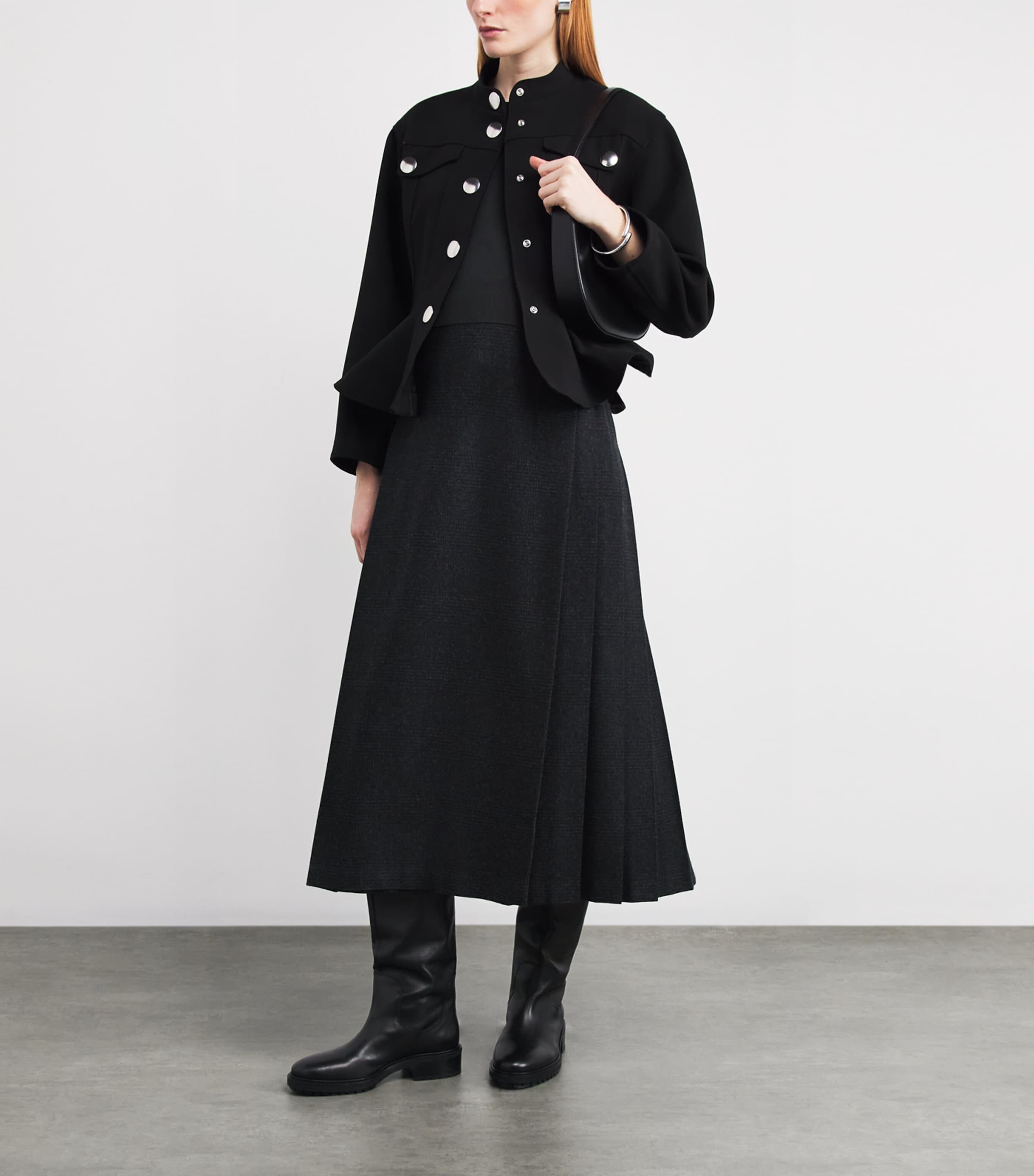 Cotton-Blend Tank Top BLACK Image 2