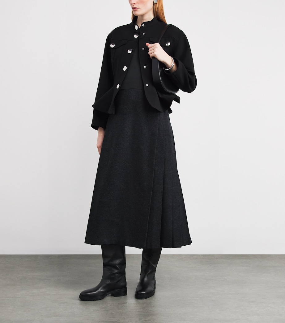 Cotton-Blend Tank Top BLACK Image 2