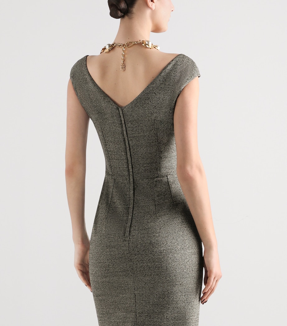 Dolce&Gabbana Womens Wool-Blend Midi Dress Fantasy (not P Image 5