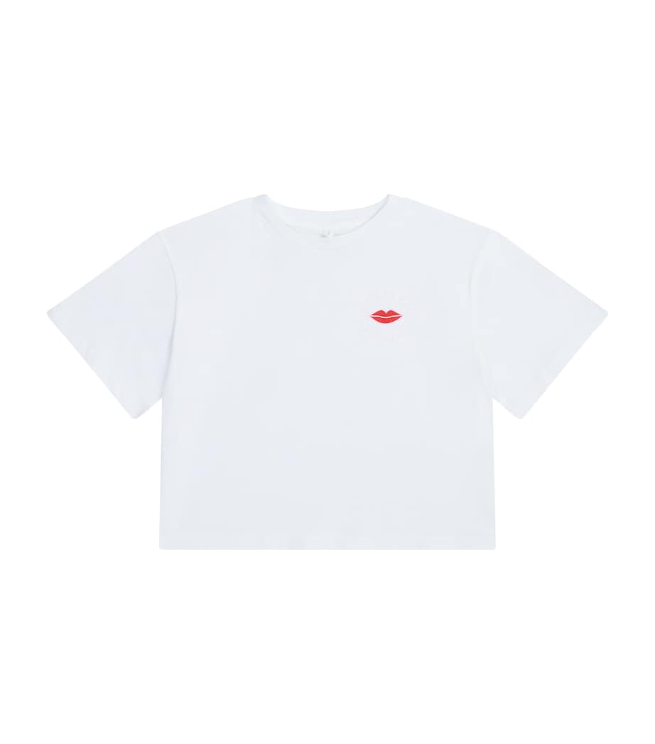 Lip-Print T-Shirt (3-14+ Years) 100WHITE Image 1