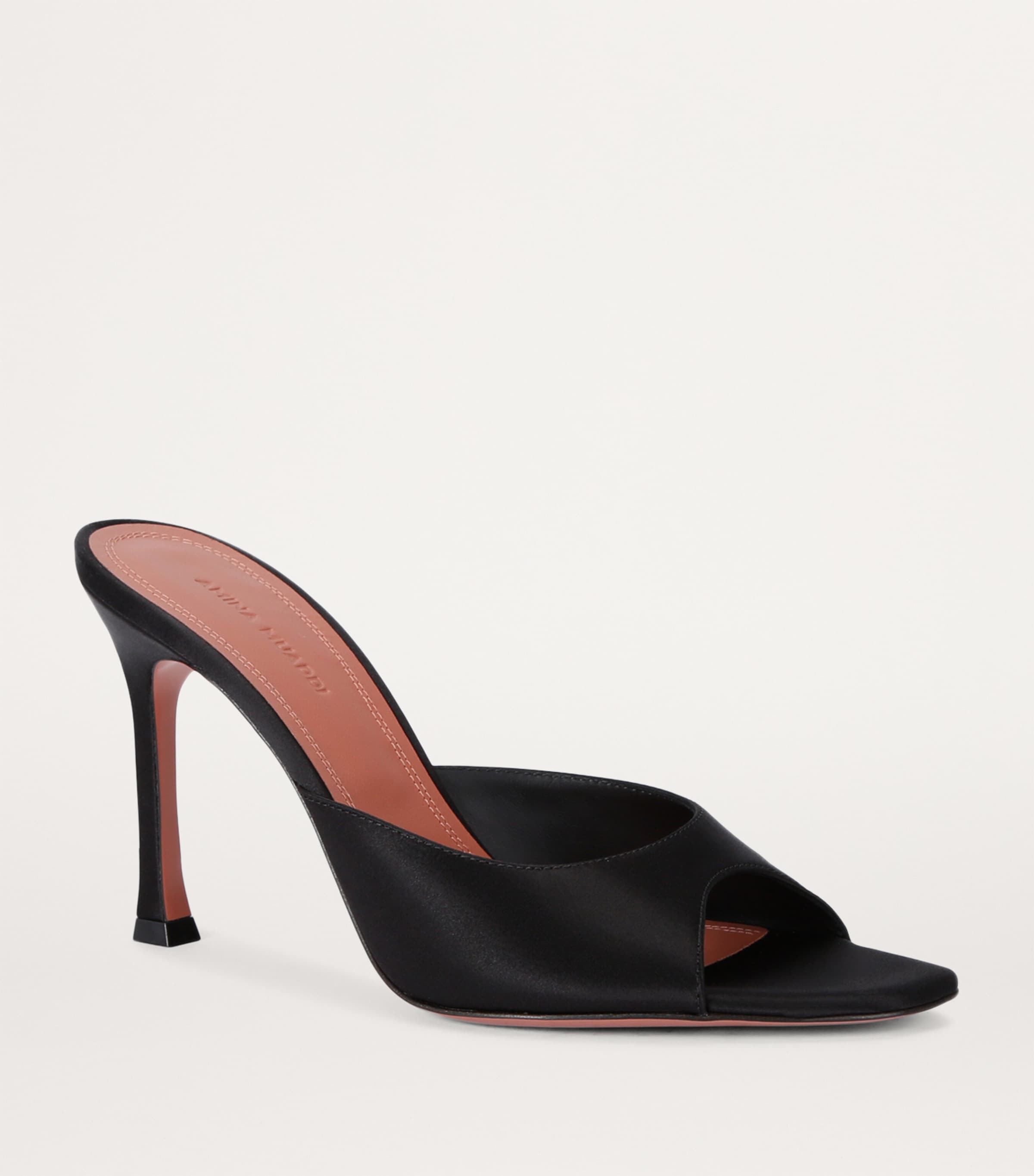 Satin Alexa Mules 95 BLACK Image 3