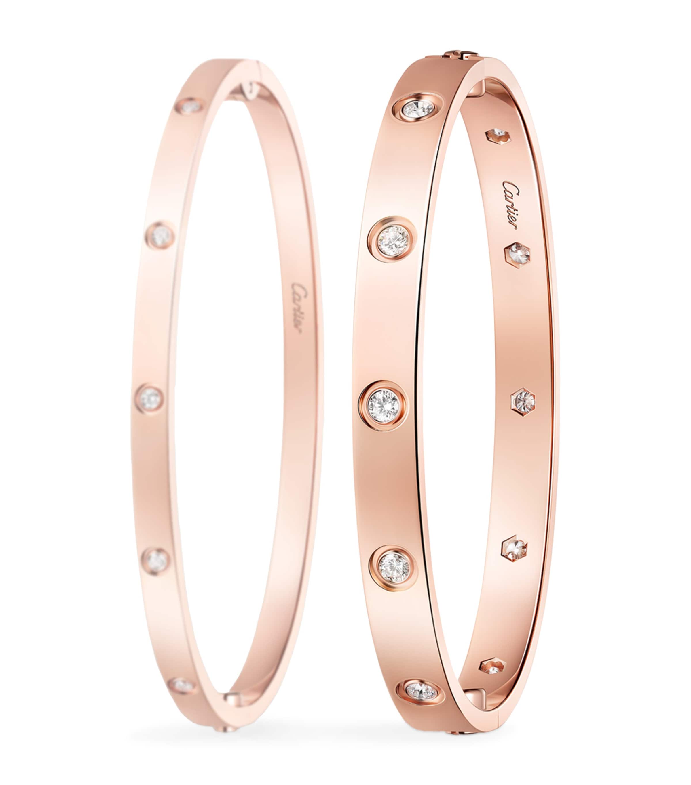 LOVE Classic Rose Gold 10-Diamond Bracelet ROSE GOLD Image 4