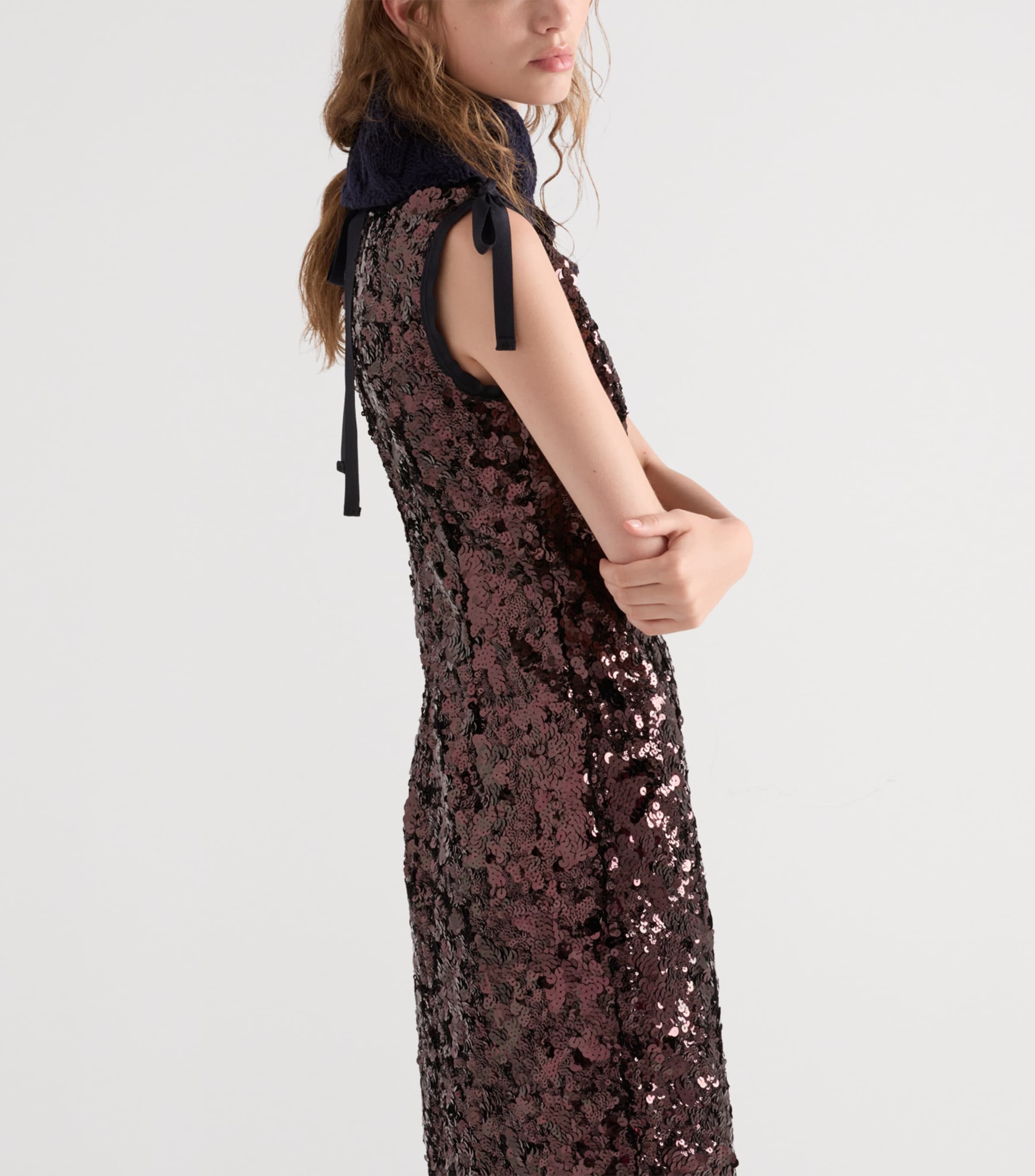 Sequinned Midi Dress F0051 Image 4