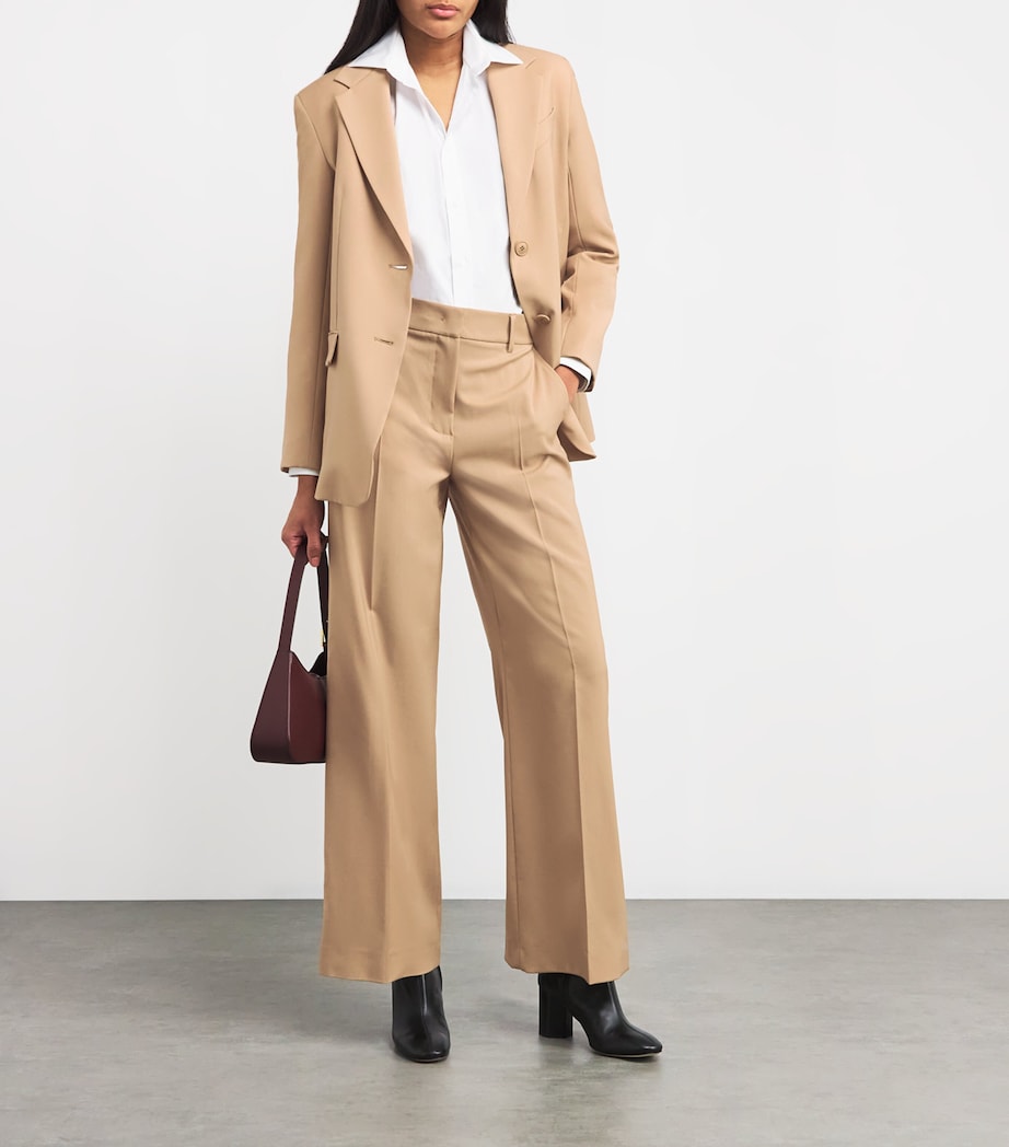 Wool Tailored Trousers BEIGE Image 2