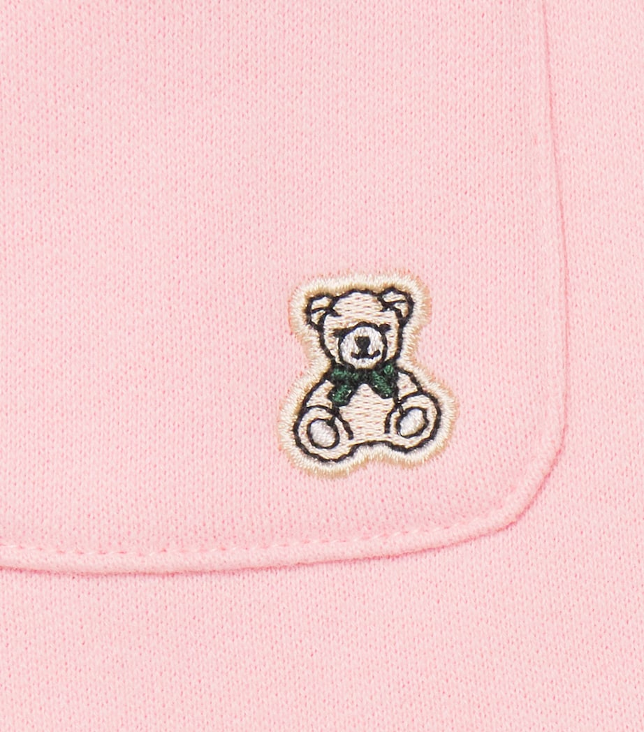 Harrods Cotton Jersey Logo Shorts (0-18 Months) Navy Image 4