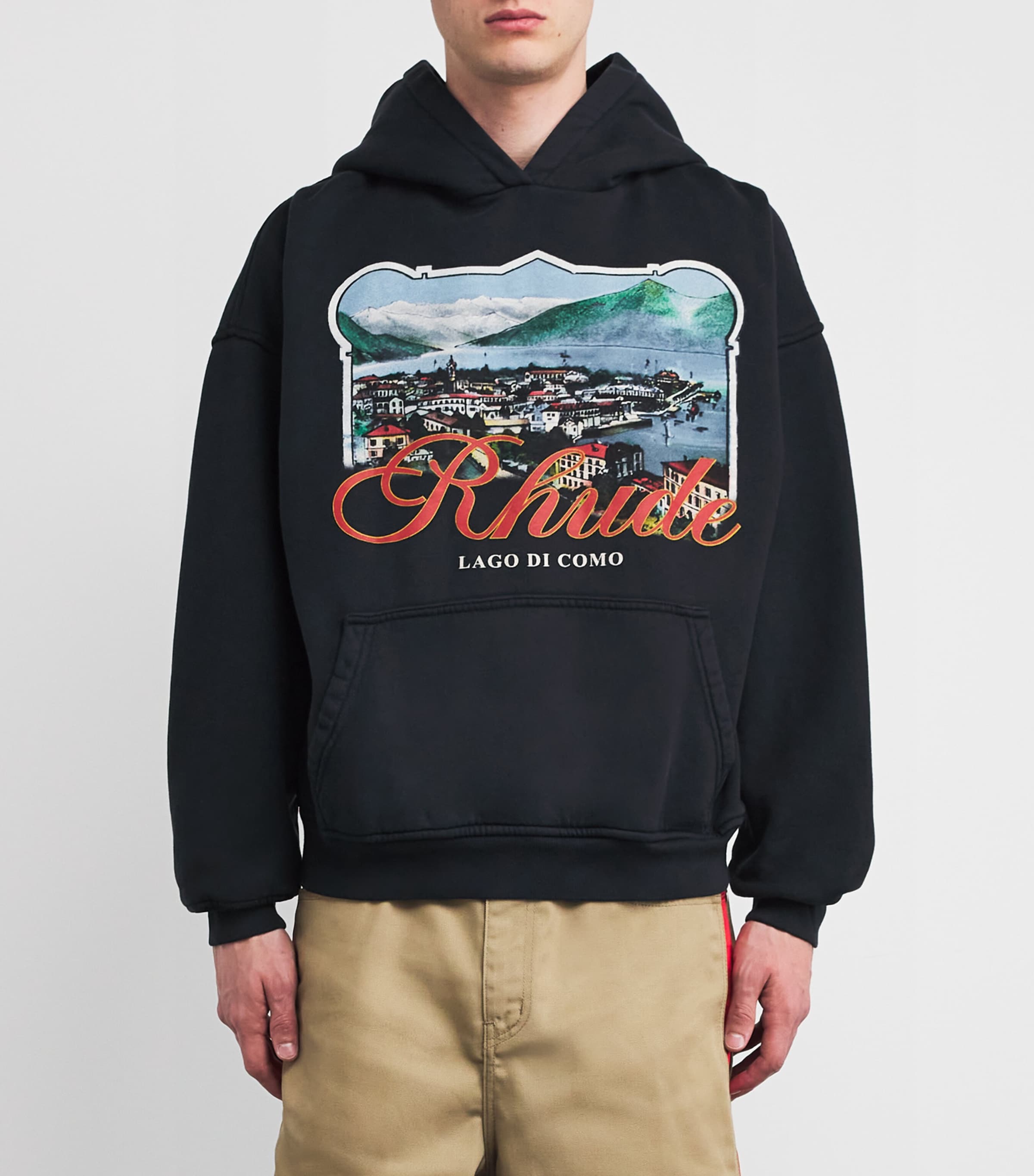 RHUDE × Harrods☆コラボ LAGO DI COMO グラフィックフーディー Rhude x Harrods Cotton Lago Di Como Hoodie | Harrods US