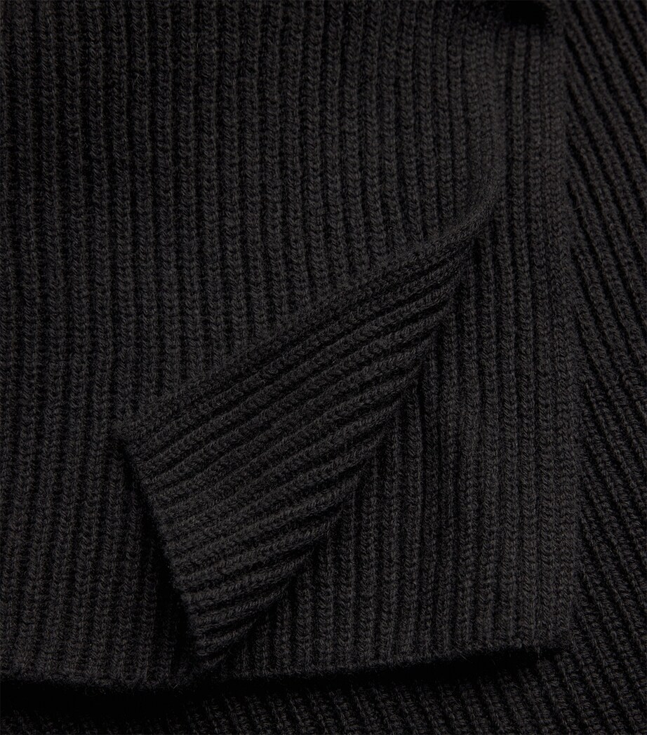 Cashmere High-Waist Asina Midi Skirt 1000 BLACK Image 5