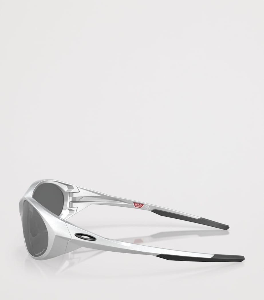 Oakley Eye Jacket Redux Oval Sunglasses Silver Image 3