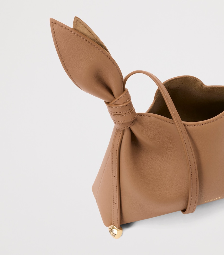 LOEWE Mini Leather Scarf Shoulder Bag Mocha Image 7