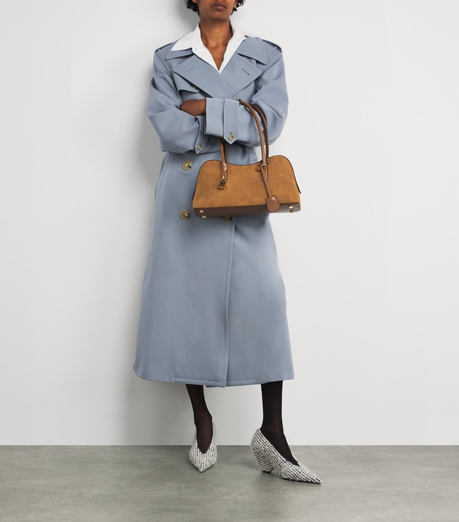 Vegan Suede Ryder Shoulder Bag 5742 BRANDY Image 2