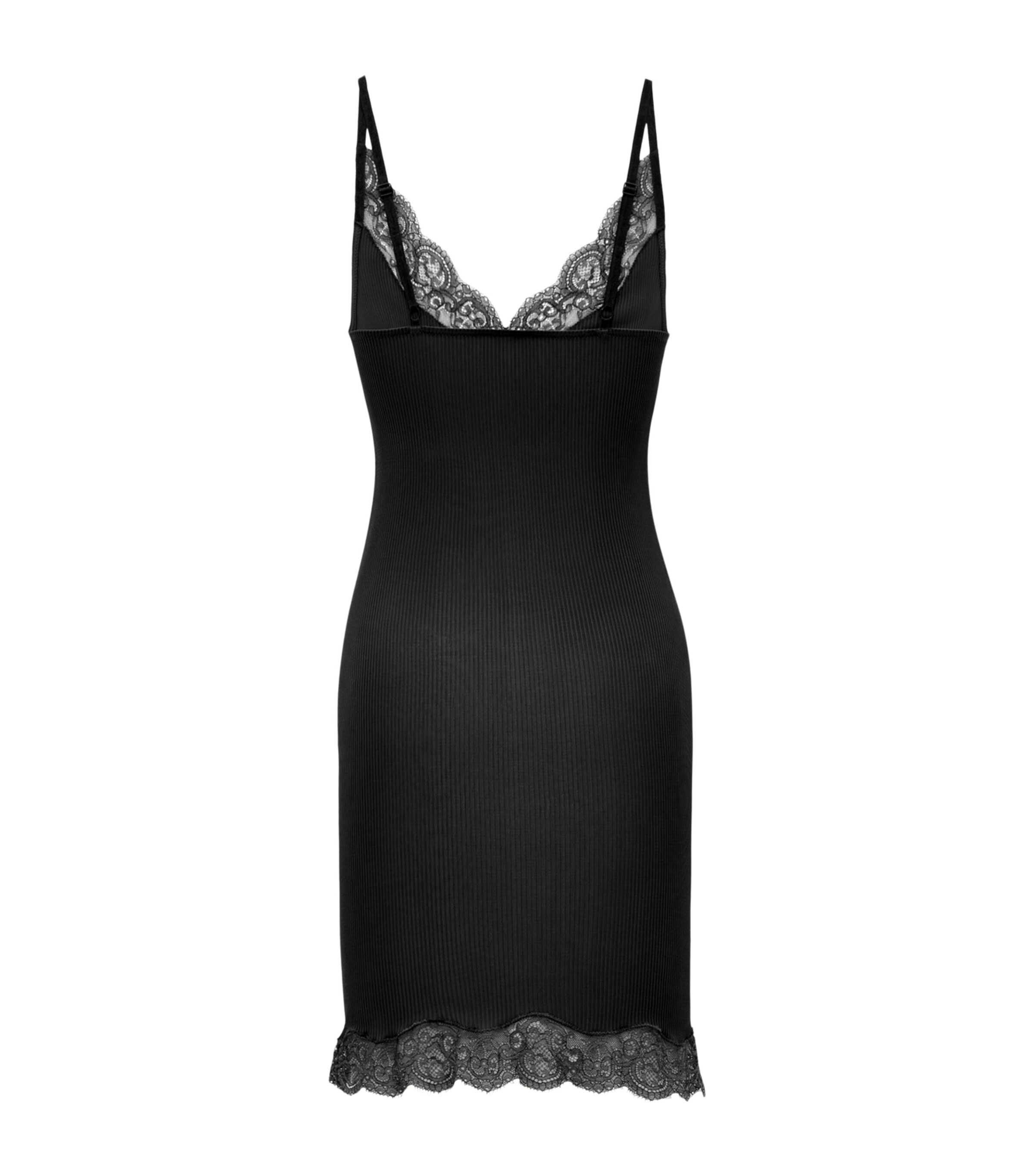 Saint Laurent Womens Silk Lace Mini Dress Image 2