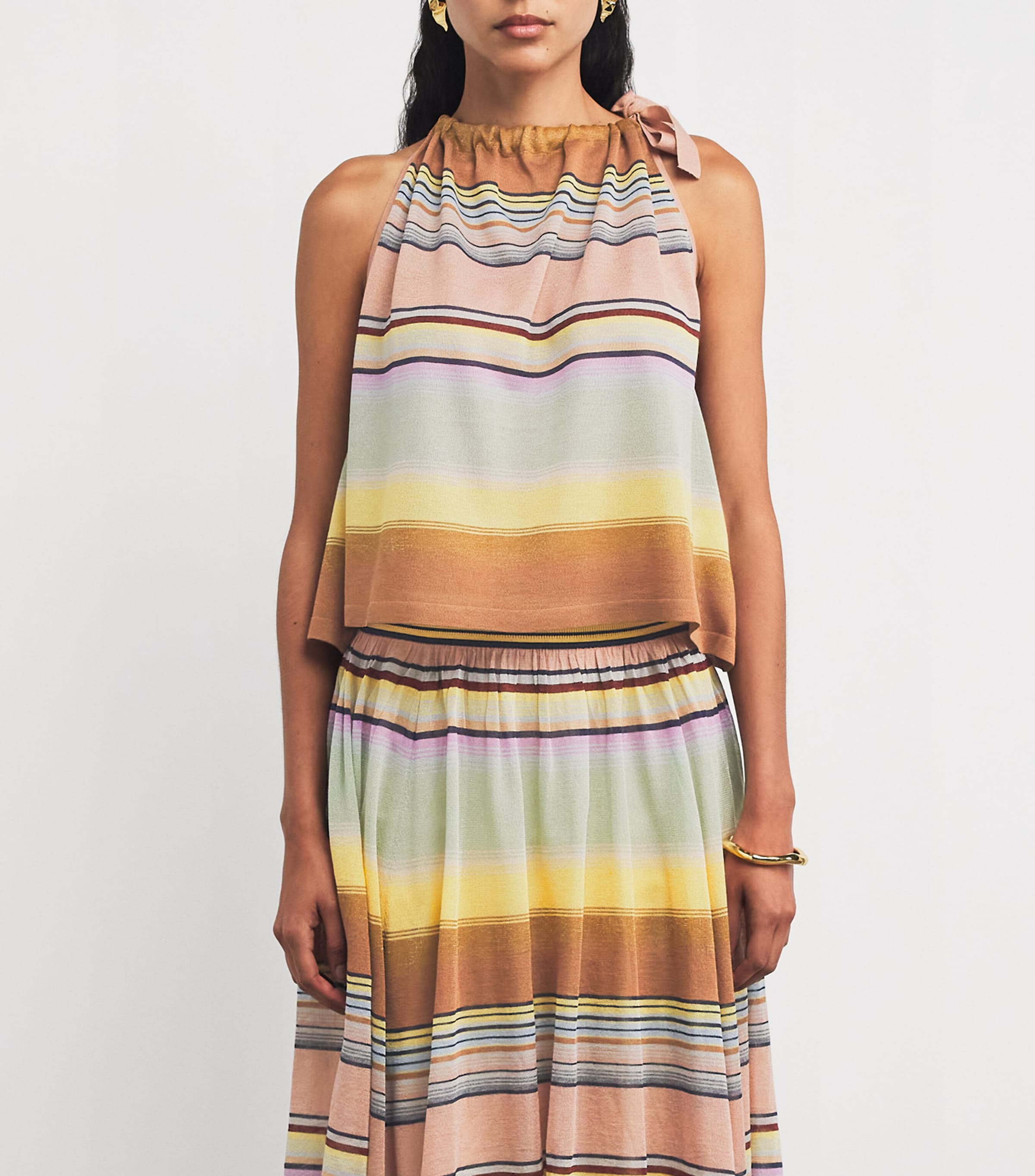 Coco Stripe Halter Top STP/STRIPE Image 3