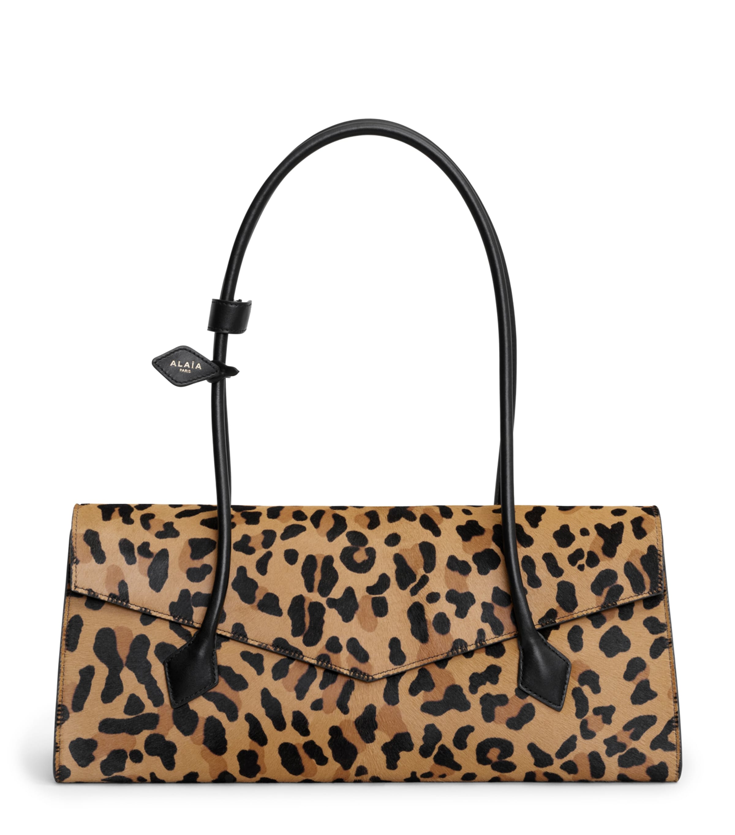 バッグ・カバンその他 Alaia Le Teckel medium bag in leopard-print pony hair Alaïa Le Teckel medium bag in leopard-print pony hair