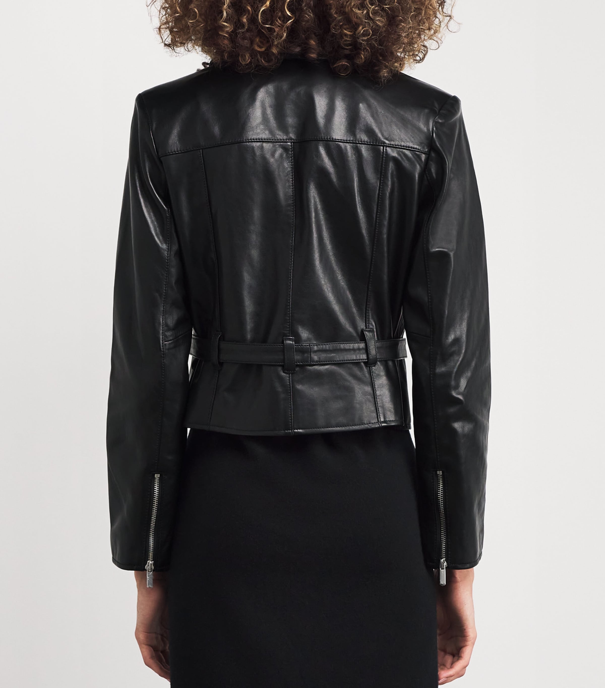 Foxe Lamb Leather Jacket BLACK Image 4
