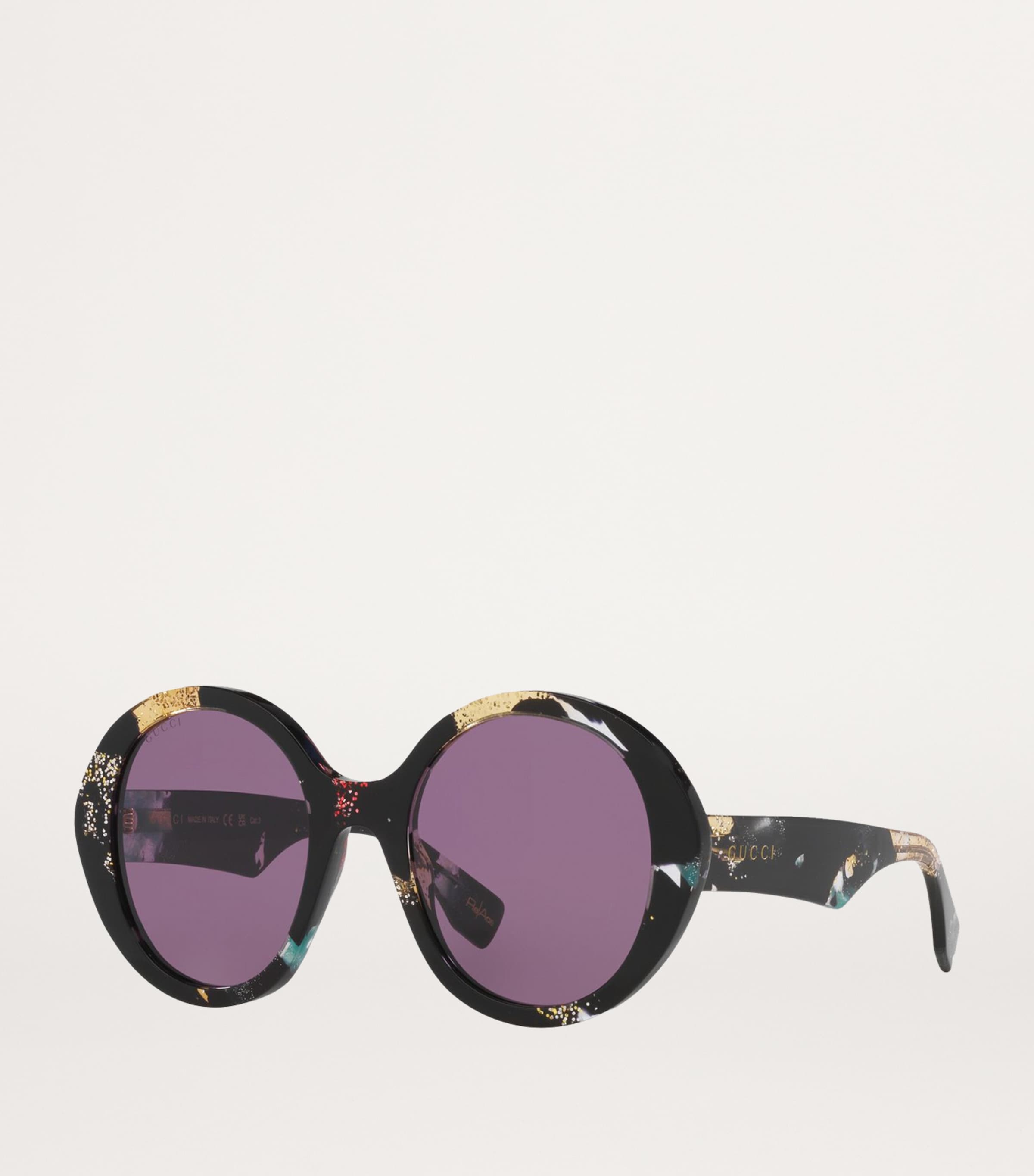 gucci glitter stripe sunglasses