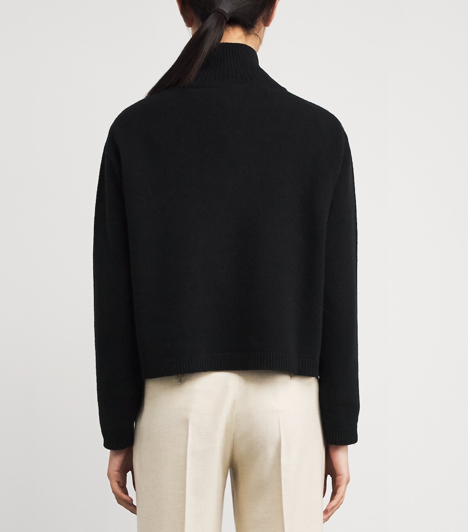 Wool-Cashmere Rollneck Sweater BLACK Image 4