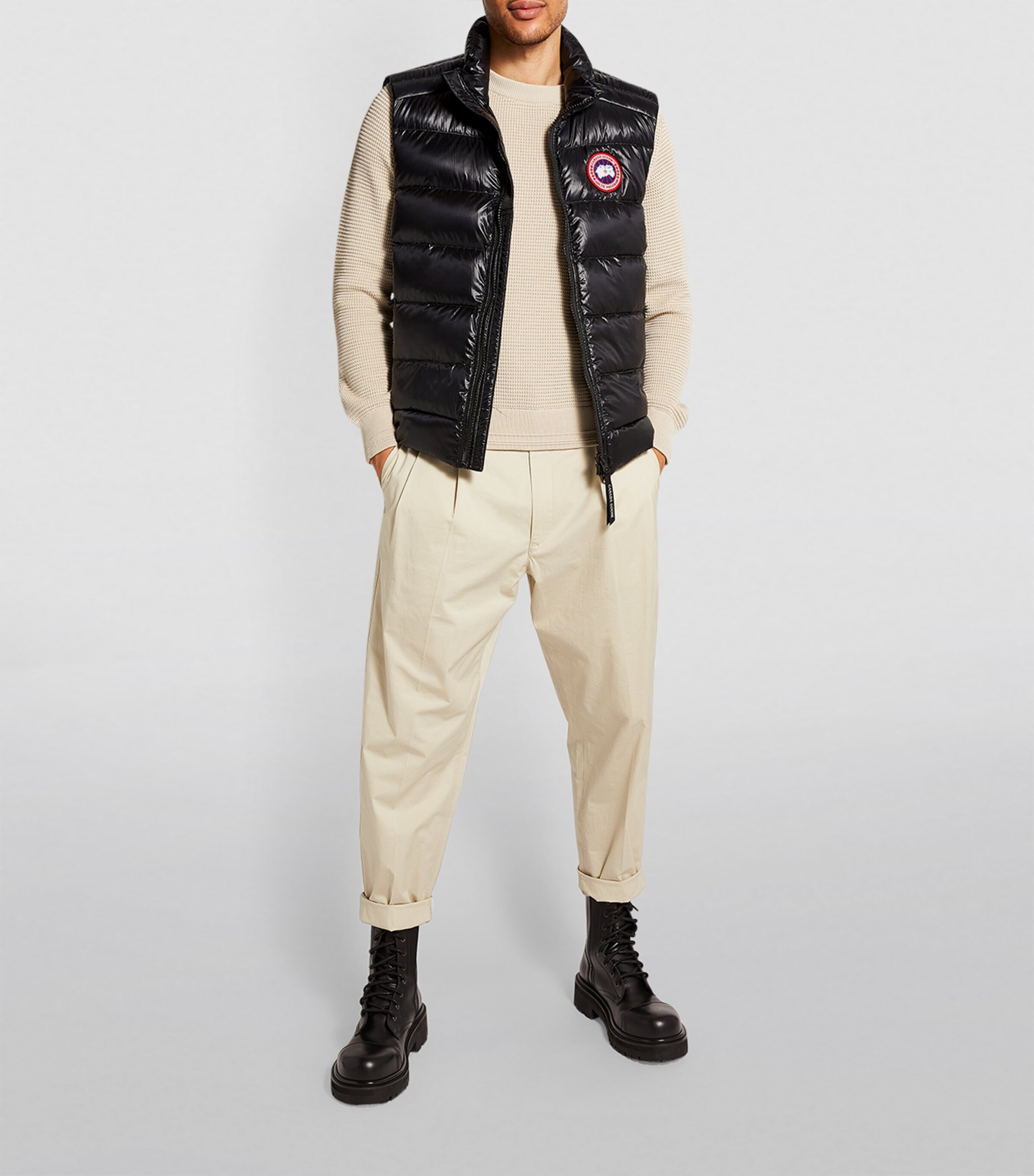 Canada Goose Mens Down Quilted Packaway Crofton Gilet Black Image 2