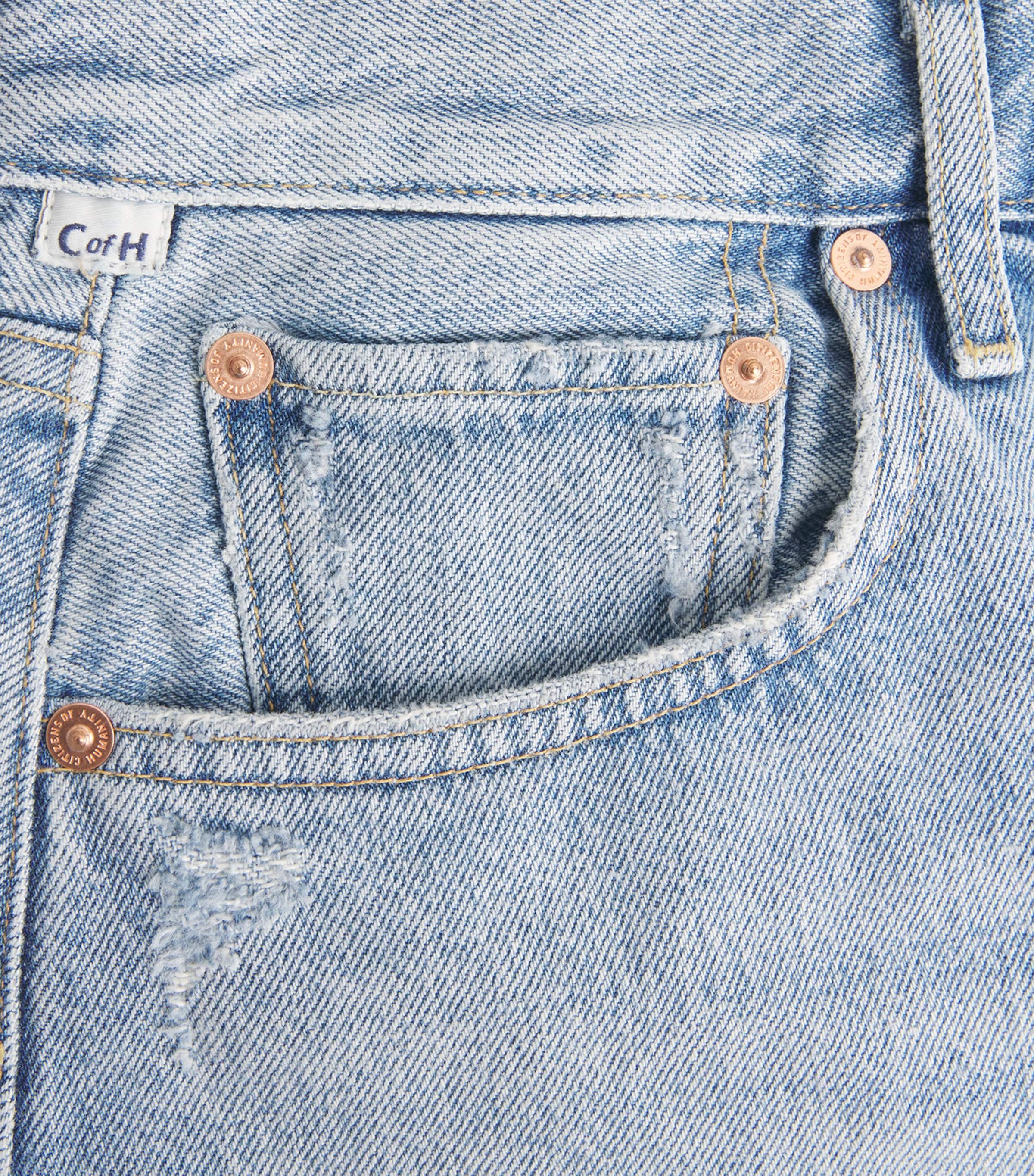 Citizens of Humanity Womens Marlow Denim Shorts Theatre Lt Indigo Image 6