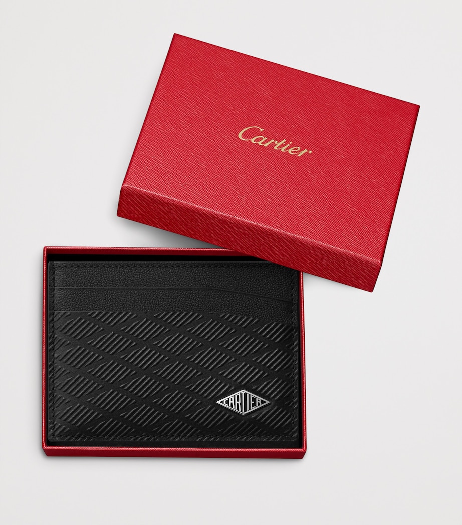 Leather Losange Card Holder BLACK Image 4