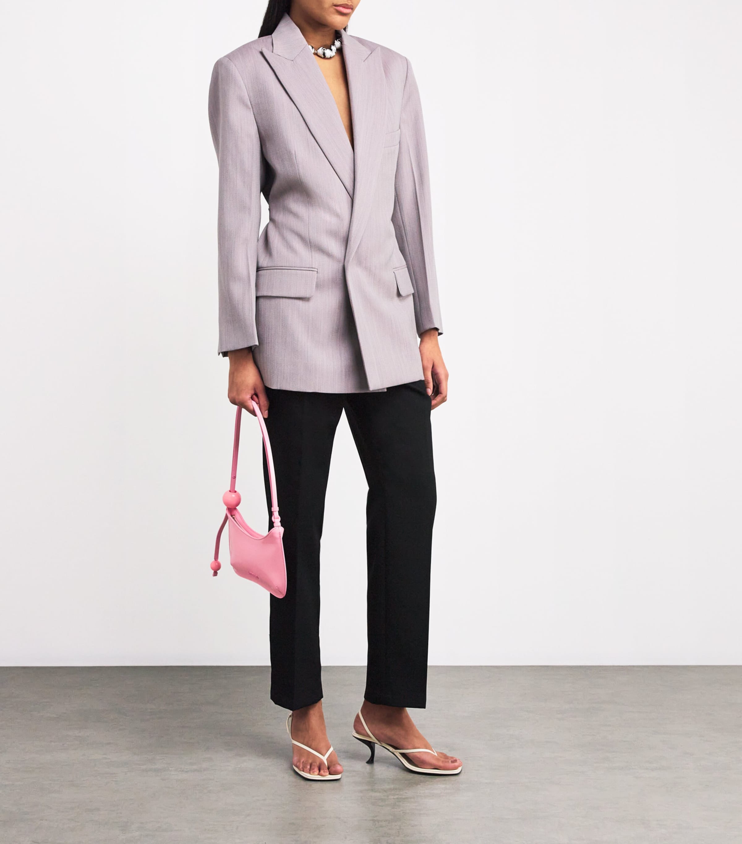 Wool Norma Tailored Trousers 990 BLACK Image 2