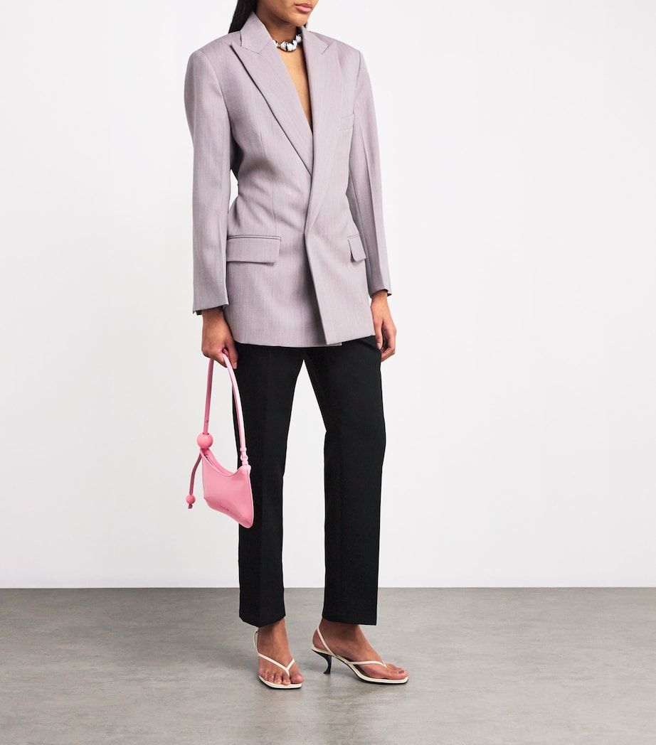 Wool Norma Tailored Trousers 990 BLACK Image 2