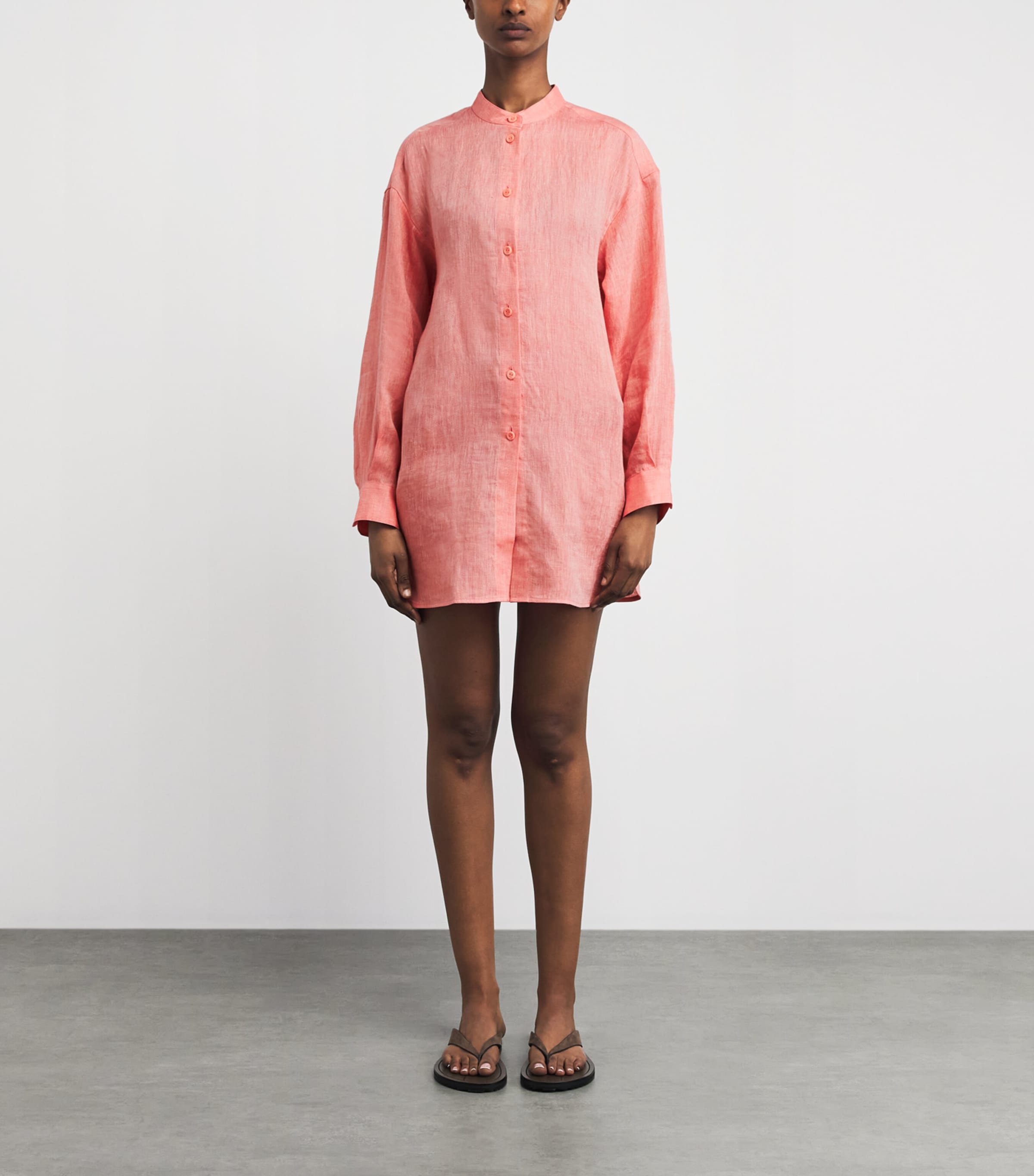 Eres Womens Linen Exact Shirt Gourmand Image 4